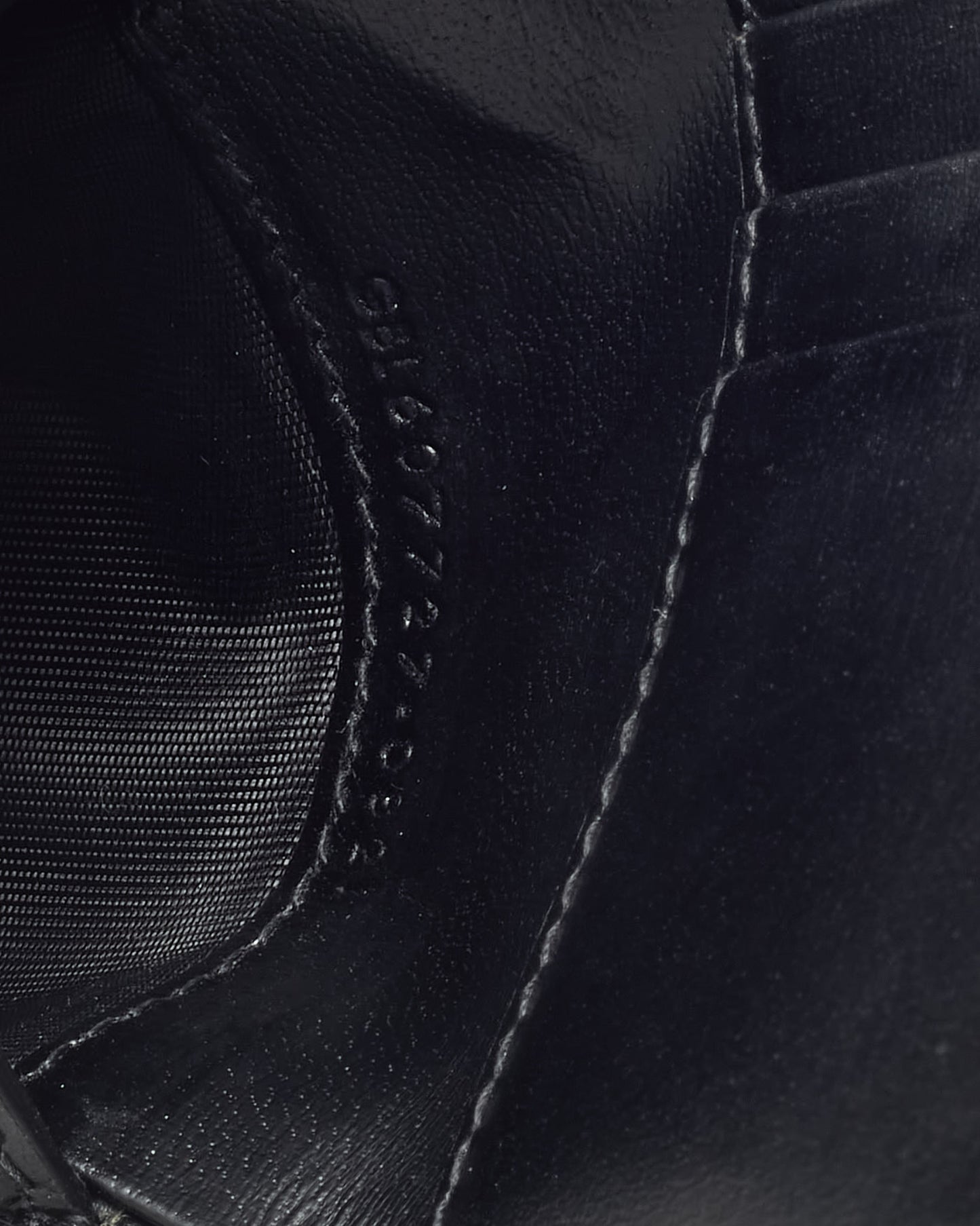 Saint Laurent Black Shiny Smooth Leather YSL Tiny Cassandre E/W Wallet SHW