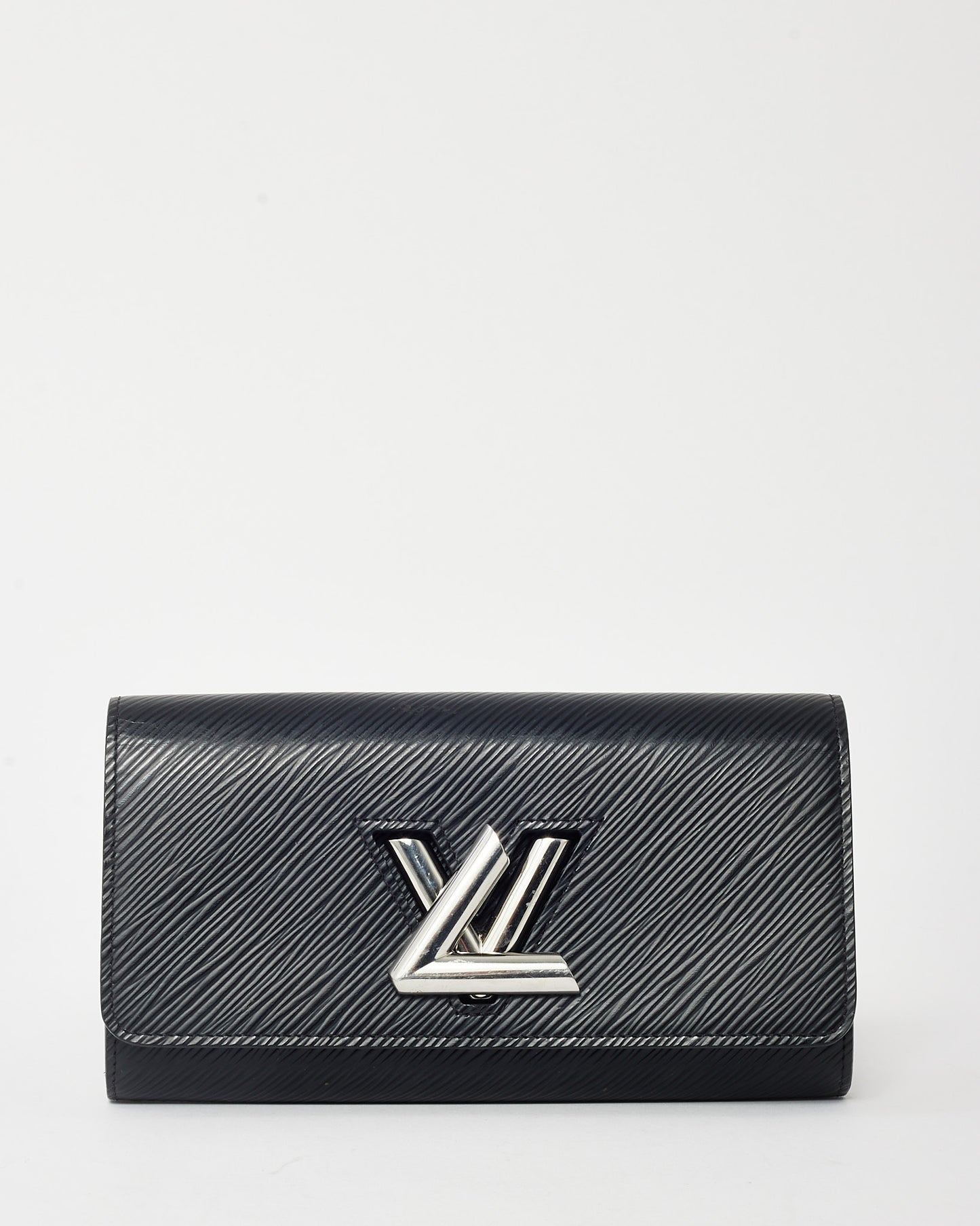 Louis Vuitton Black Epi Leather SHW LV Twist Wallet