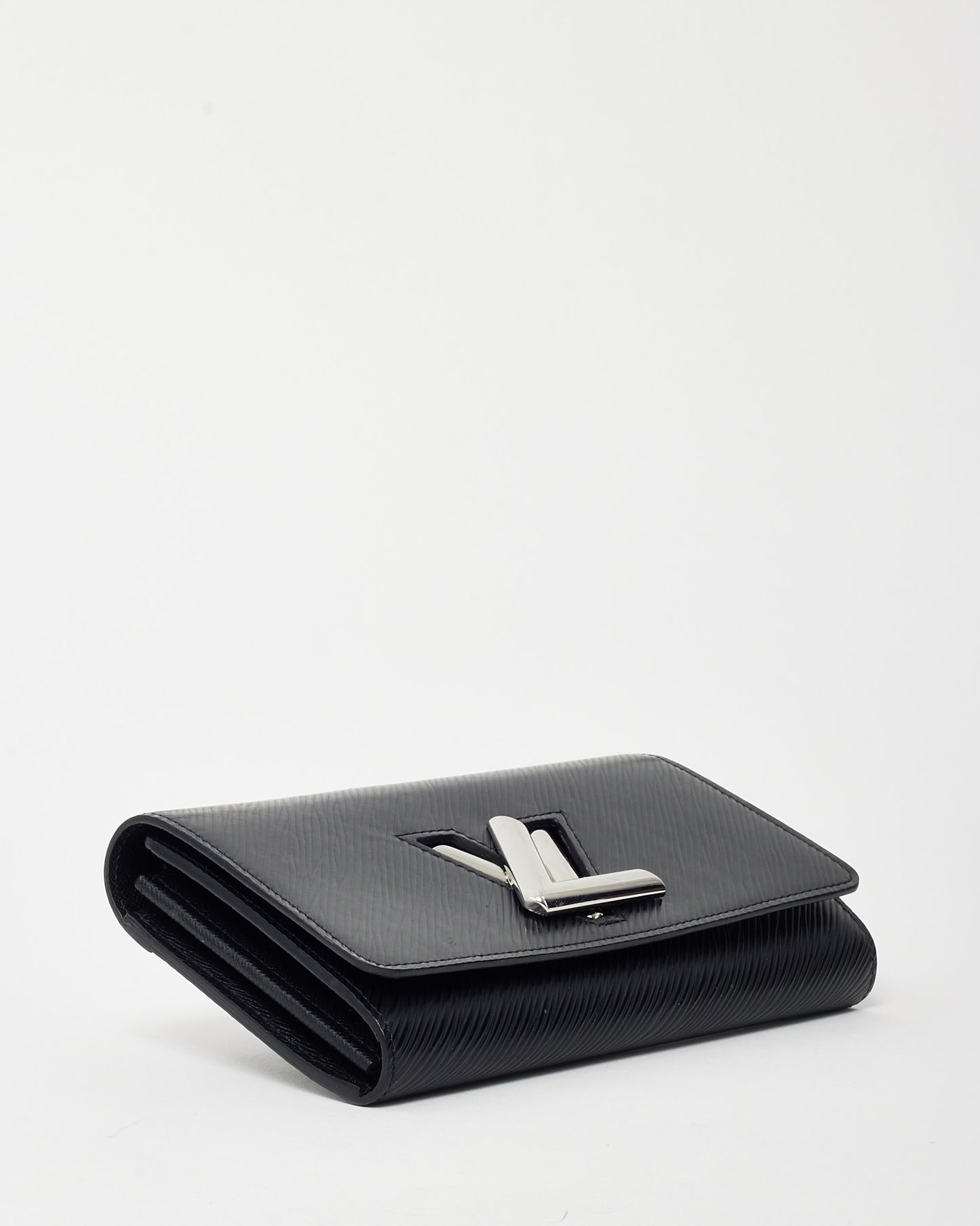 Louis Vuitton Black Epi Leather SHW LV Twist Wallet