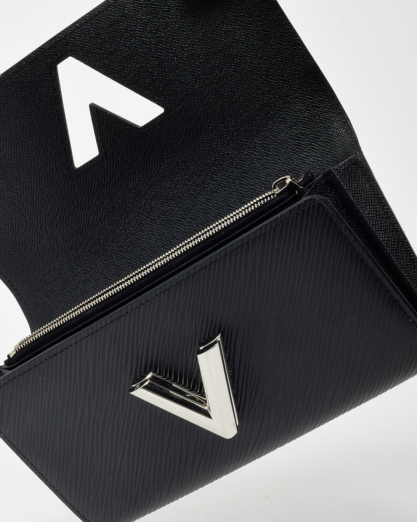 Louis Vuitton Black Epi Leather SHW LV Twist Wallet