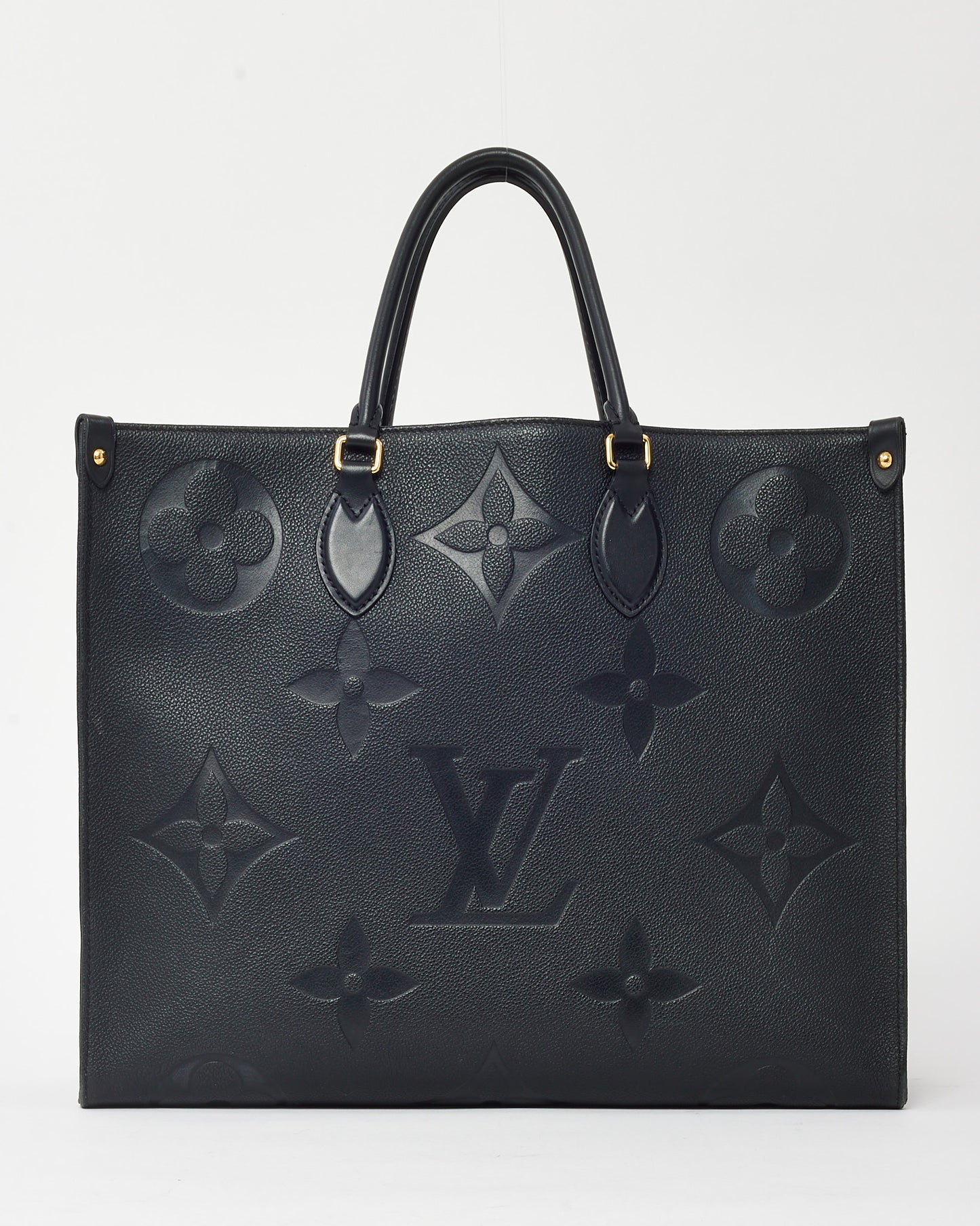 Louis Vuitton Black Monogram Empreinte Leather OnTheGo GM Bag