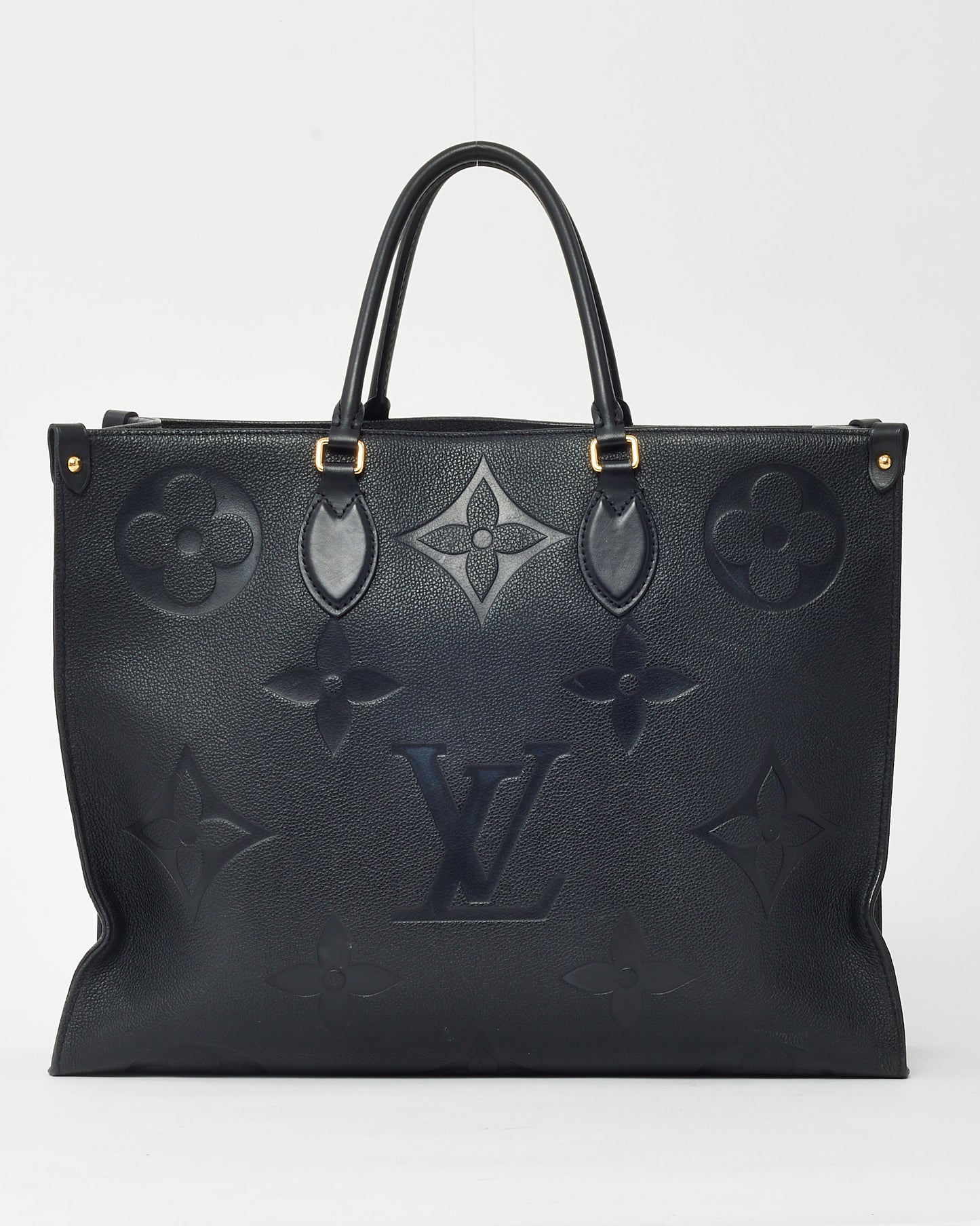 Louis Vuitton Black Monogram Empreinte Leather OnTheGo GM Bag