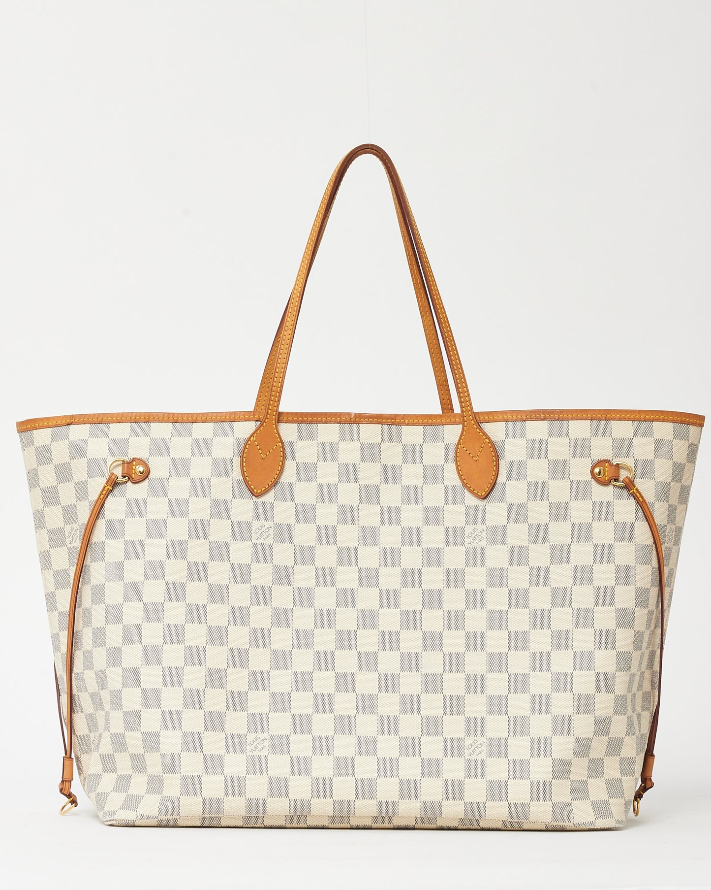 Louis Vuitton Damier Azur Coated Canvas Neverfull GM Bag with No Pouch