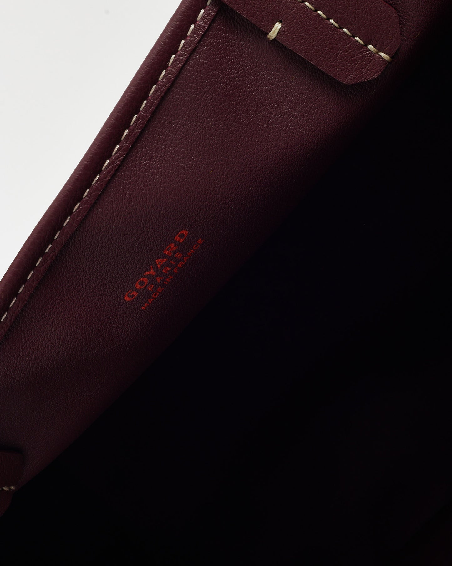 Goyard Burgundy Bordeaux Goyardine Coated Canvas Reversible Anjou PM Tote Bag