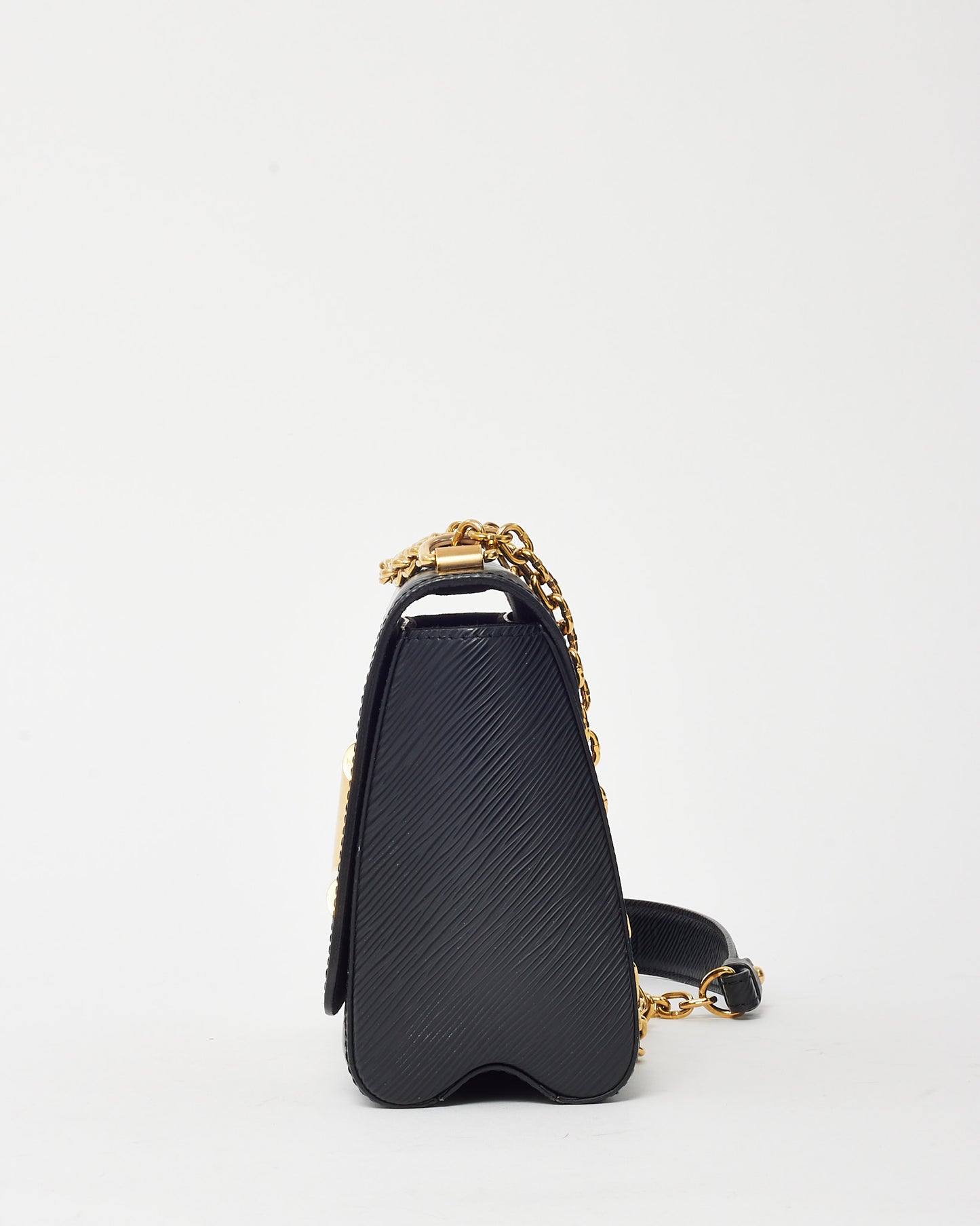 Louis Vuitton Black Epi Leather Twist MM Shoulder Bag GHW
