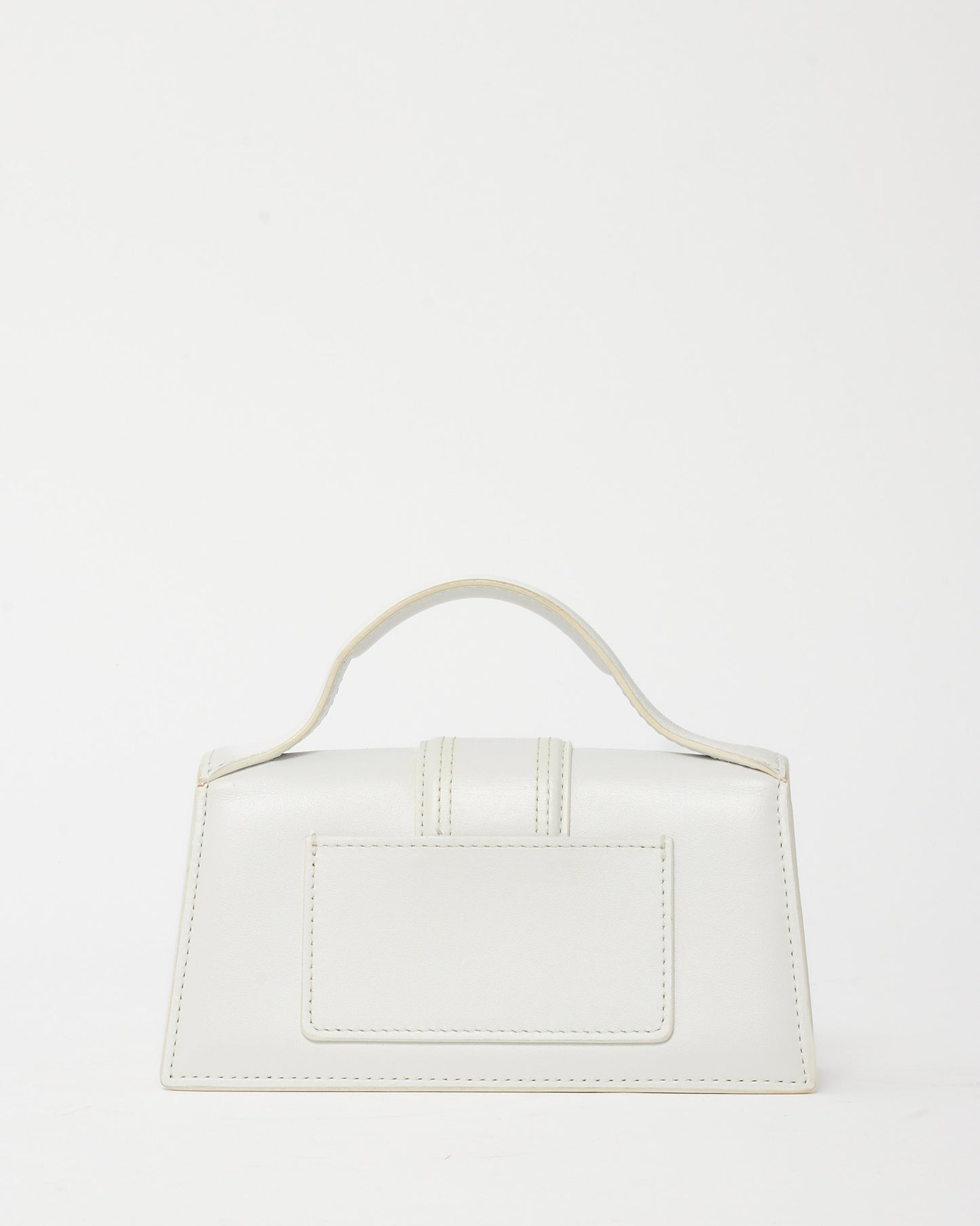 Jacquemus White Leather Le Bambino Mini Crossbody Bag