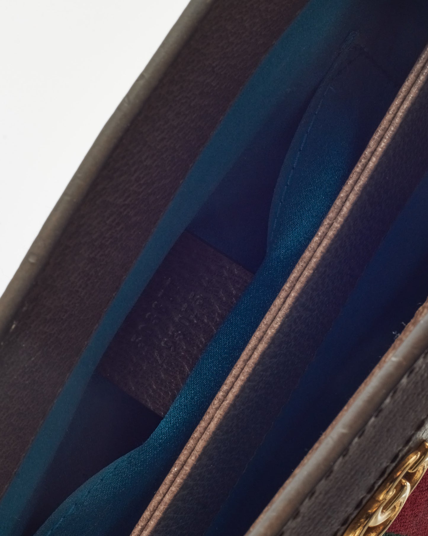 Gucci Beige & Ebony GG Supreme Monogram Canvas Ophidia Medium Chain Shoulder Bag