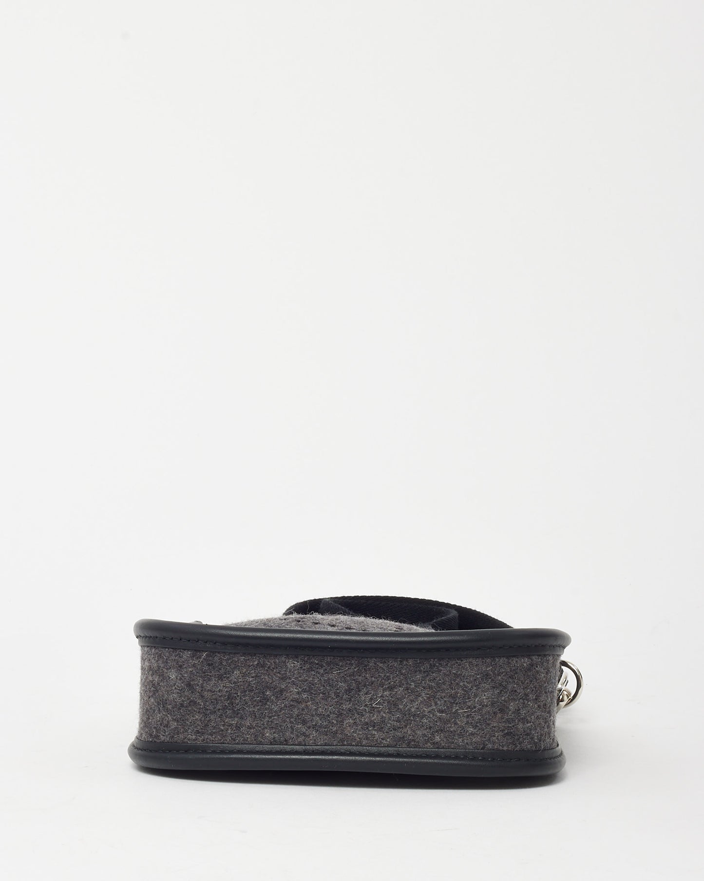 Hermès Grey Felt & Black Leather Evelyne TPM Crossbody Bag