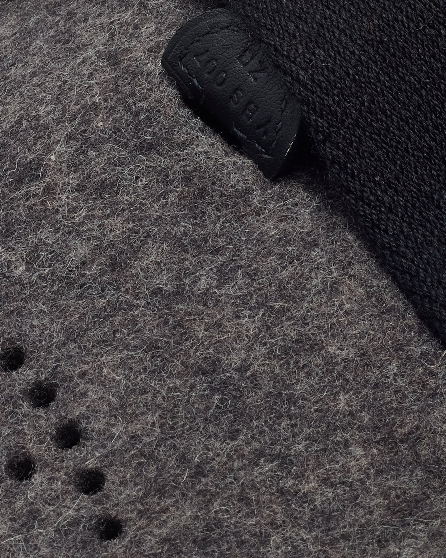 Hermès Grey Felt & Black Leather Evelyne TPM Crossbody Bag