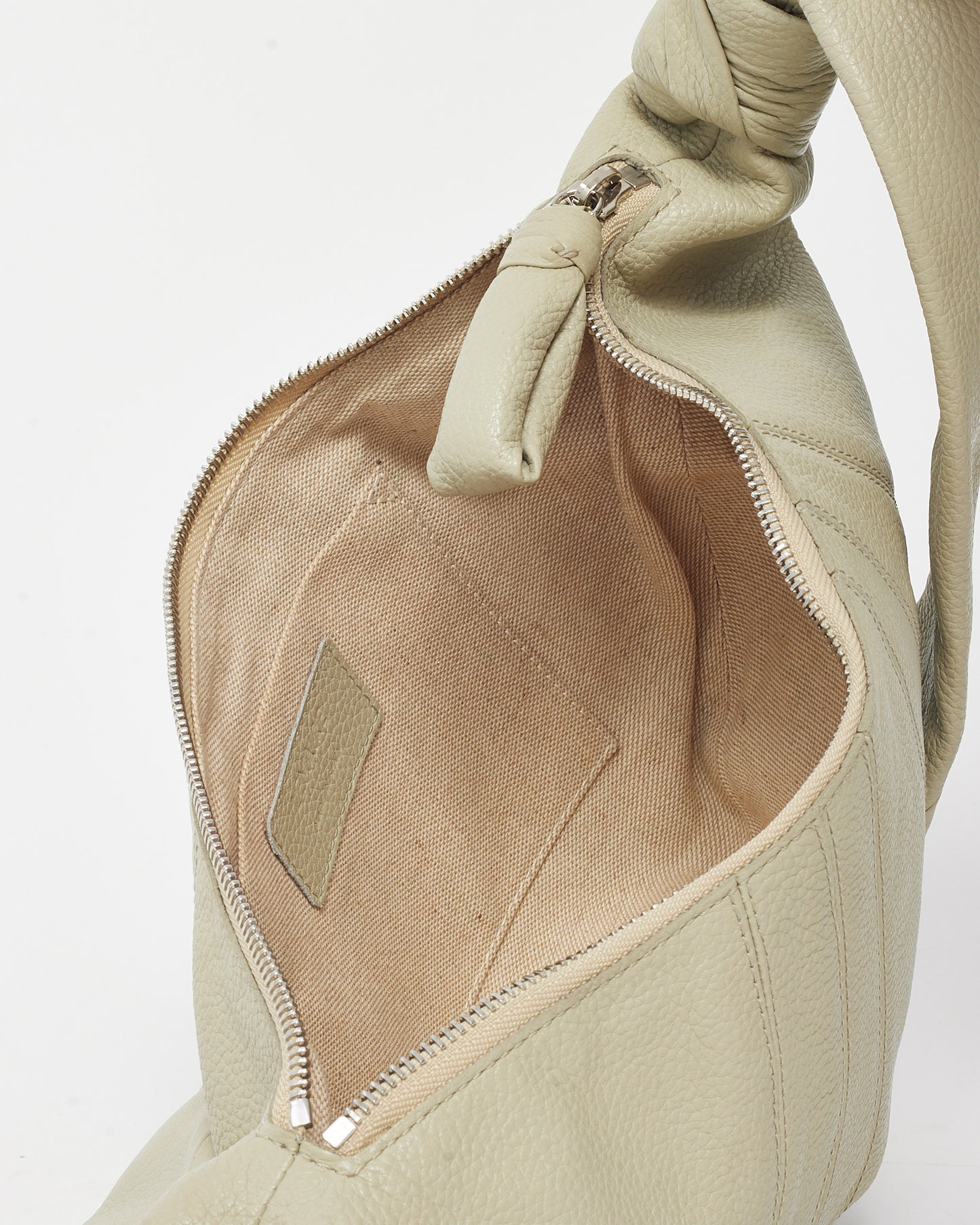 Lemaire Dusty Khaki Leather Small Croissant Bag