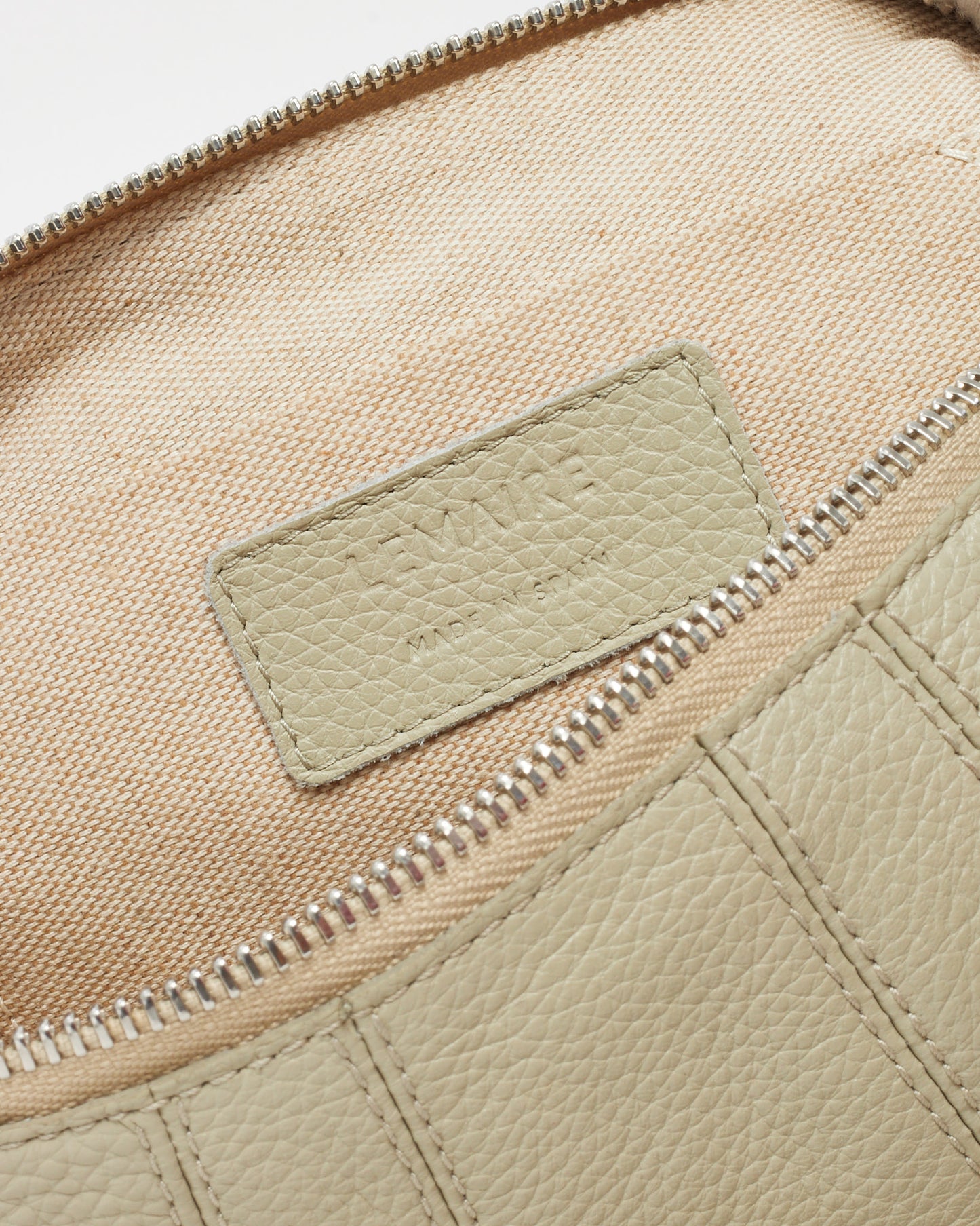 Lemaire Dusty Khaki Leather Small Croissant Bag