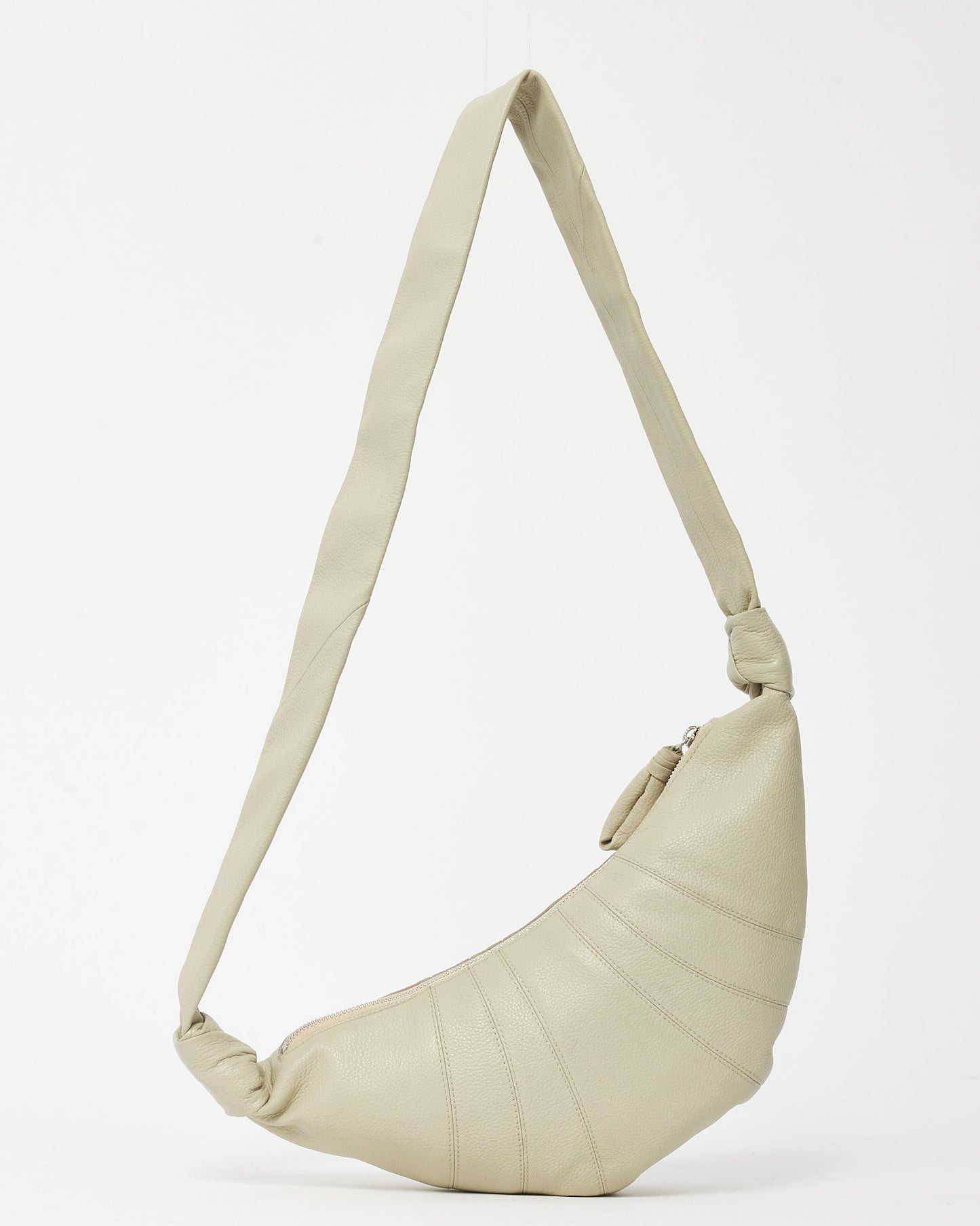 Lemaire Dusty Khaki Leather Small Croissant Bag