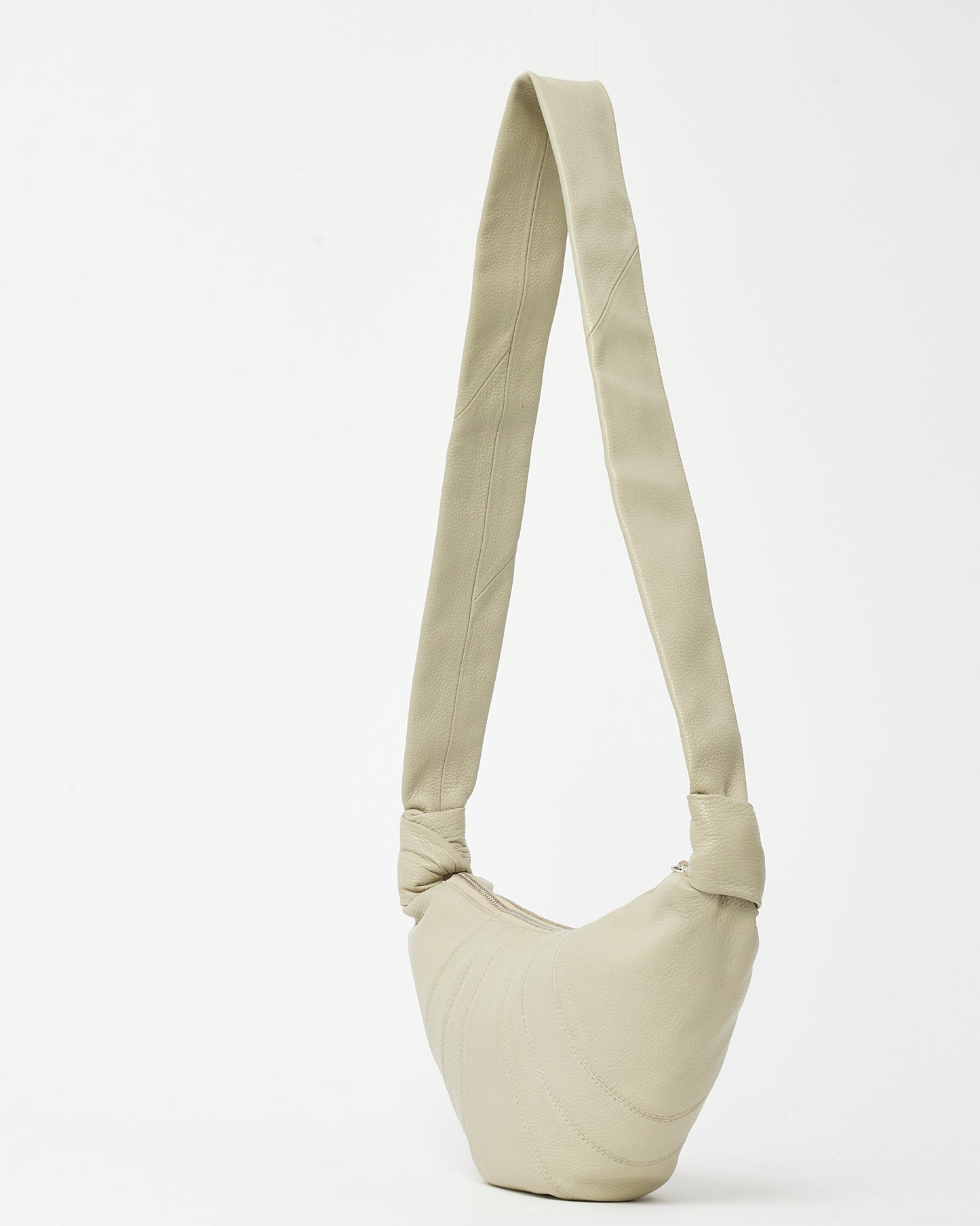 Lemaire Dusty Khaki Leather Small Croissant Bag