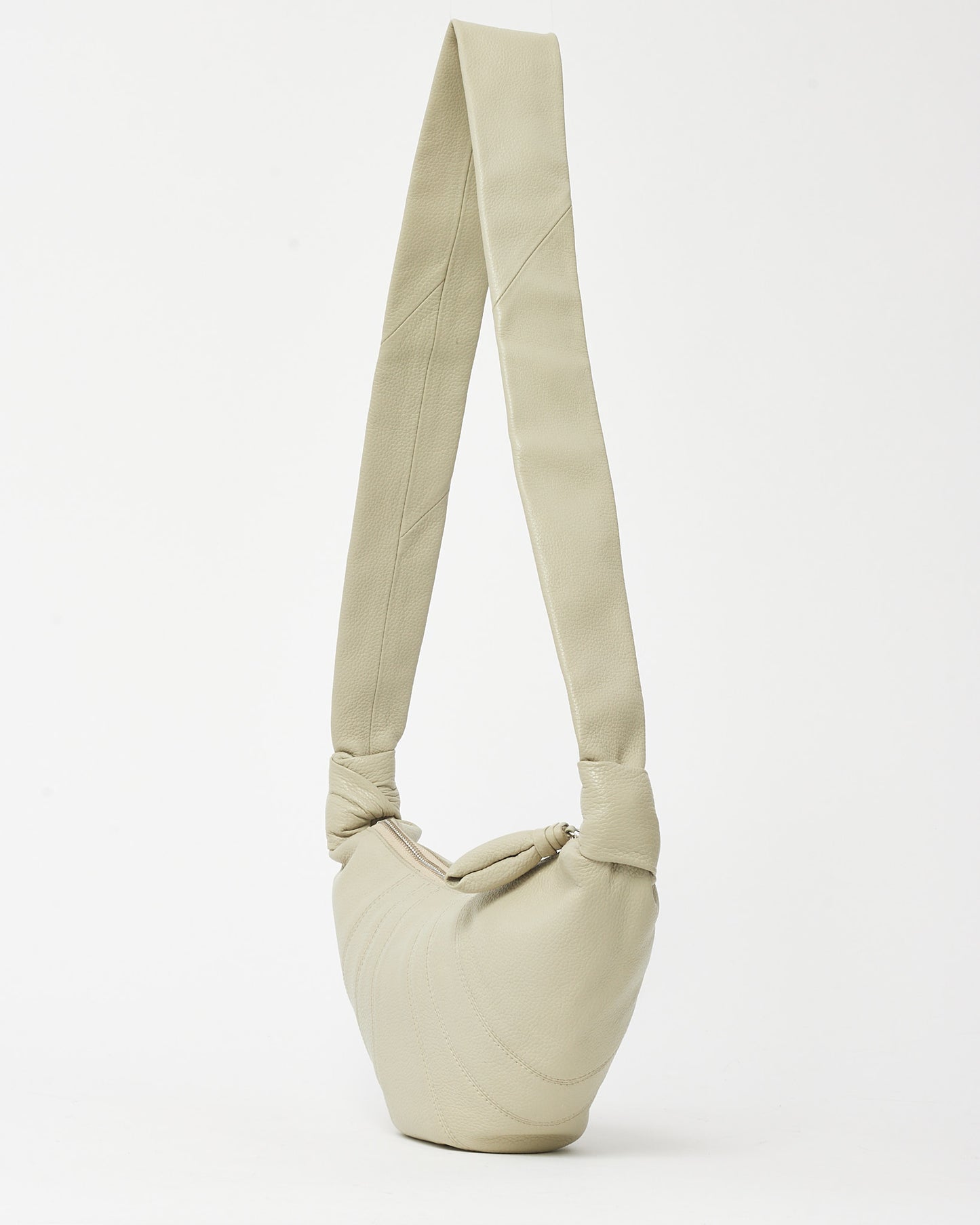 Lemaire Dusty Khaki Leather Small Croissant Bag