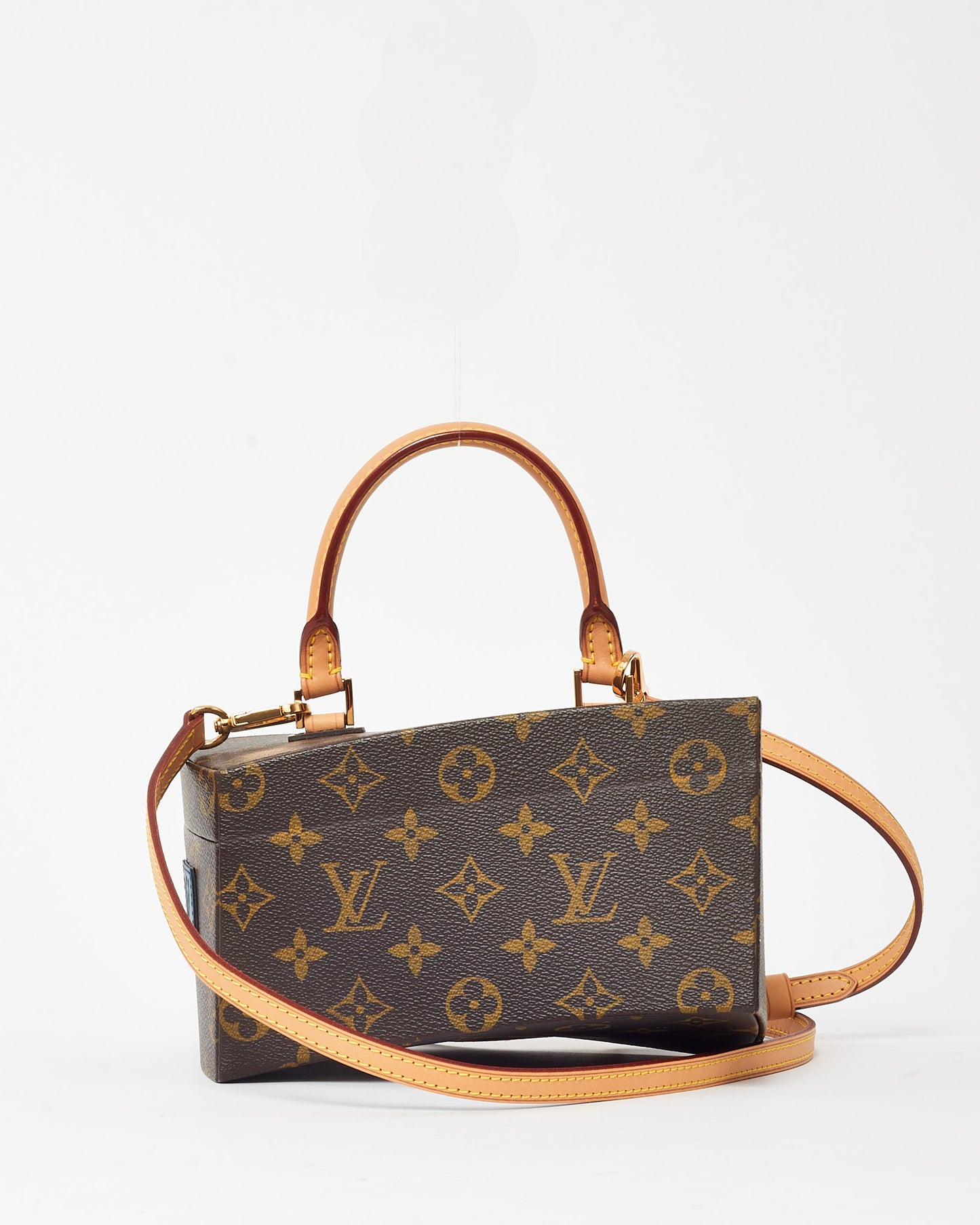Louis Vuitton x Frank Gehry Limited Edition Monogram Canvas Twisted Box Bag with Strap