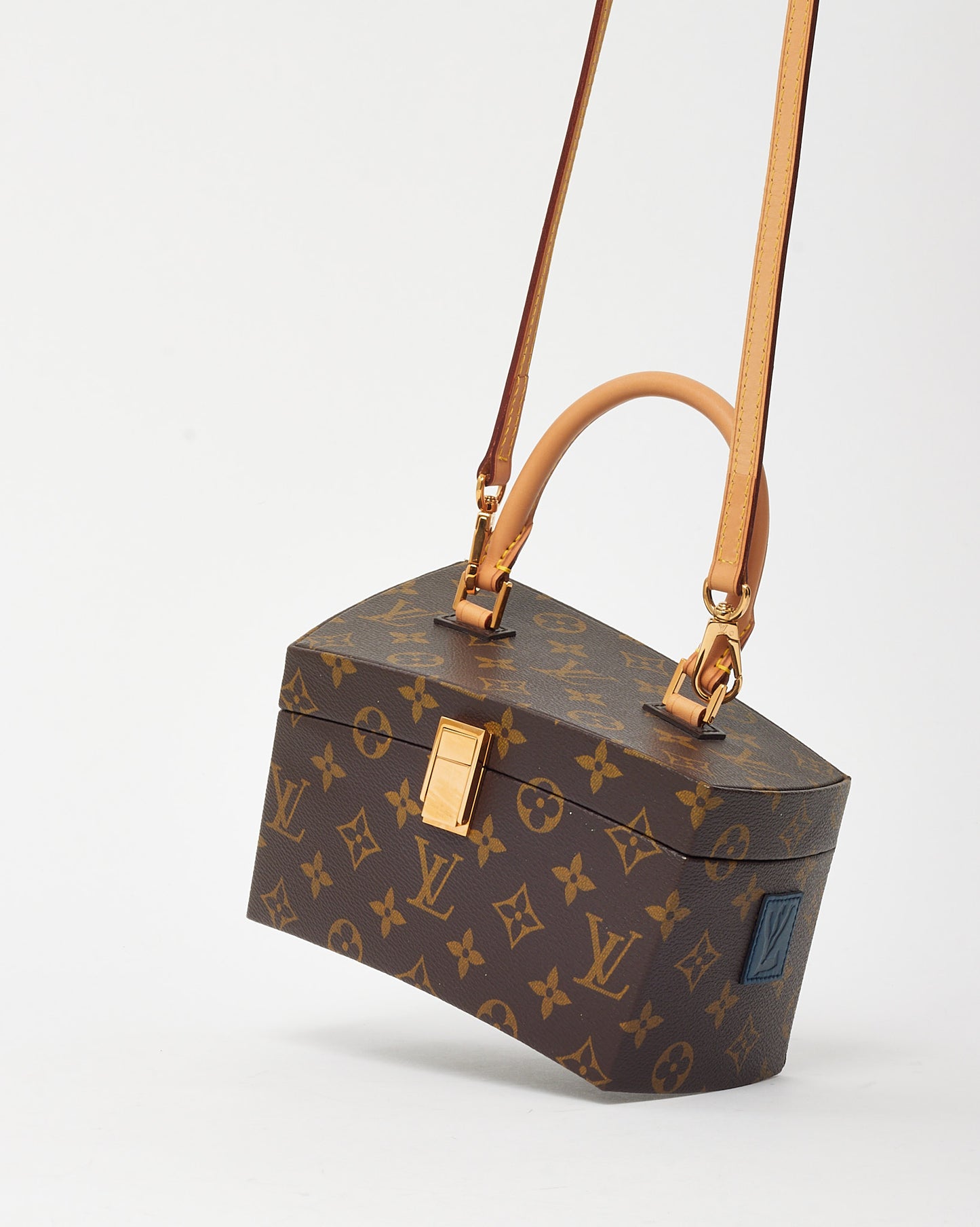 Louis Vuitton x Frank Gehry Limited Edition Monogram Canvas Twisted Box Bag with Strap
