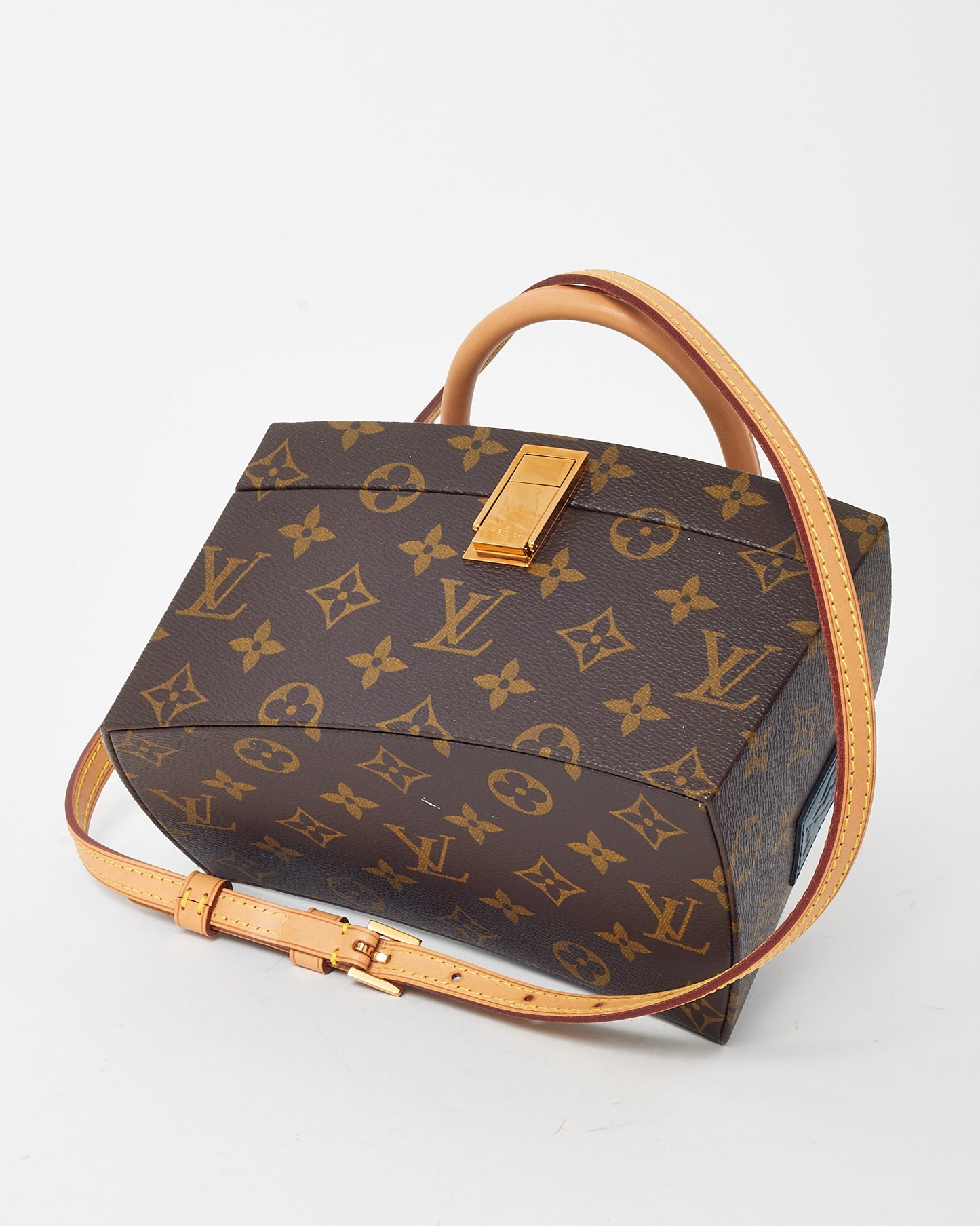 Louis Vuitton x Frank Gehry Limited Edition Monogram Canvas Twisted Box Bag with Strap