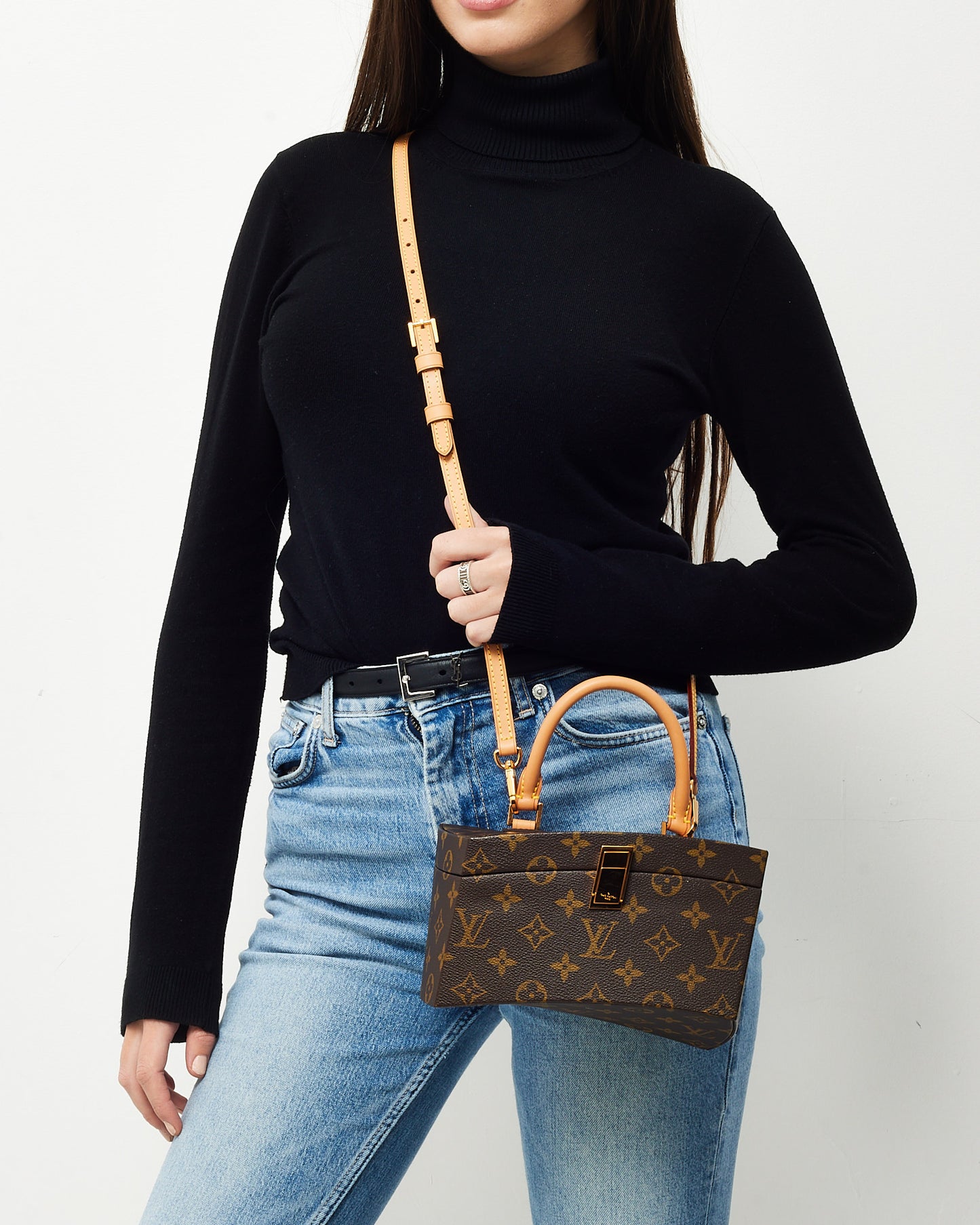 Louis Vuitton x Frank Gehry Limited Edition Monogram Canvas Twisted Box Bag with Strap