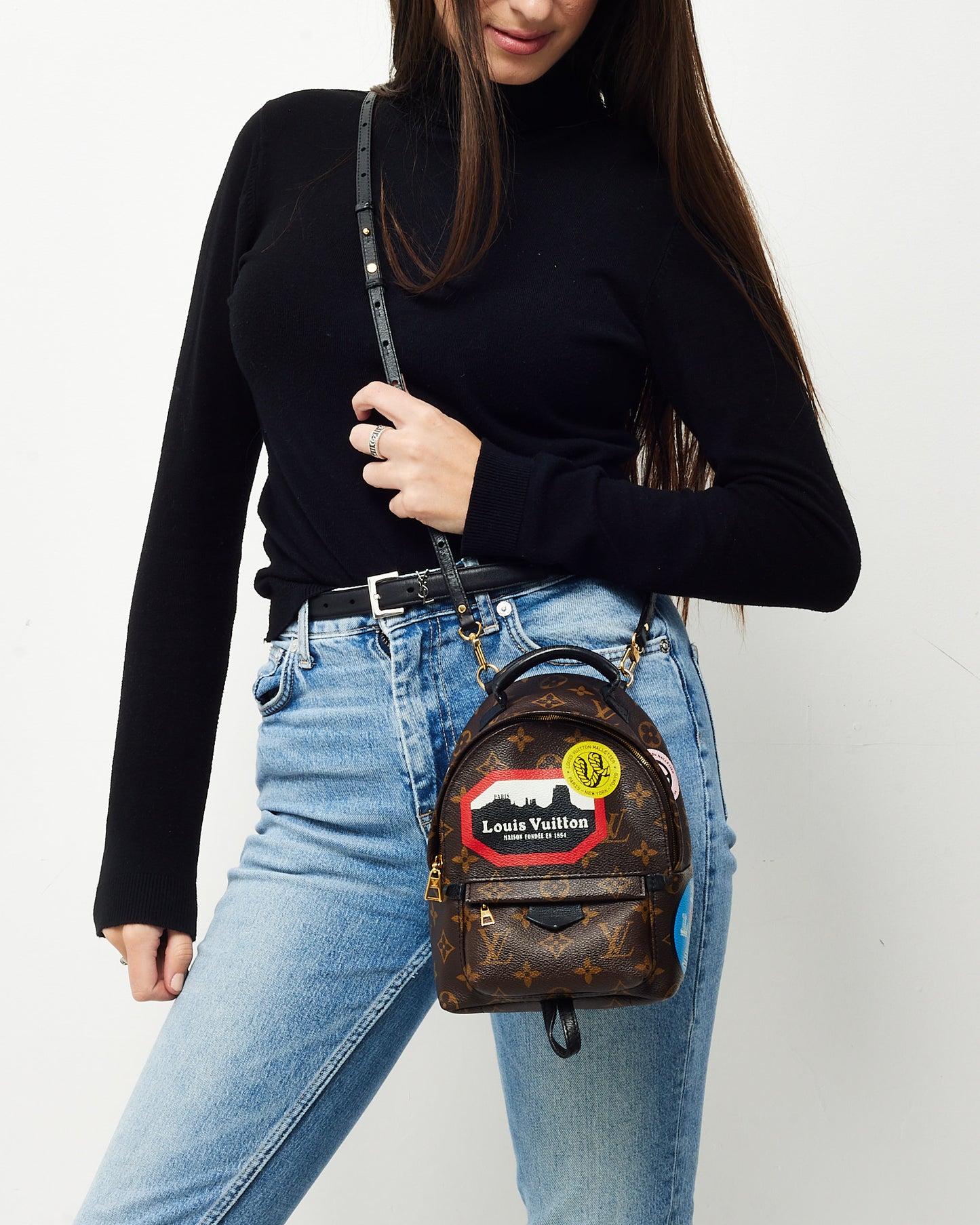 Louis Vuitton Monogram Canvas Limited Edition Worldwide Palm Springs Mini Backpack