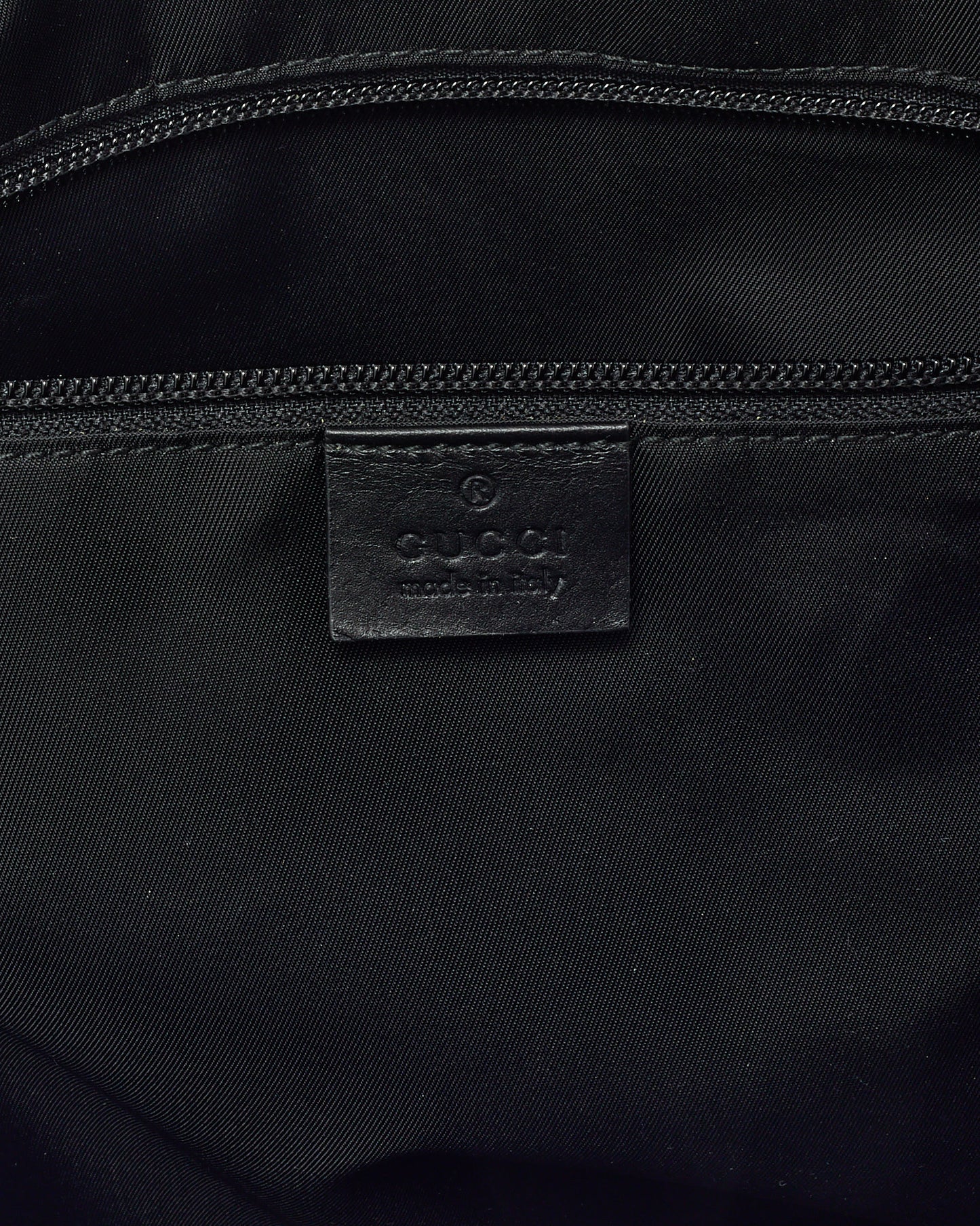 Gucci Black Web Techno Canvas Dome Duffle Bag with Strap