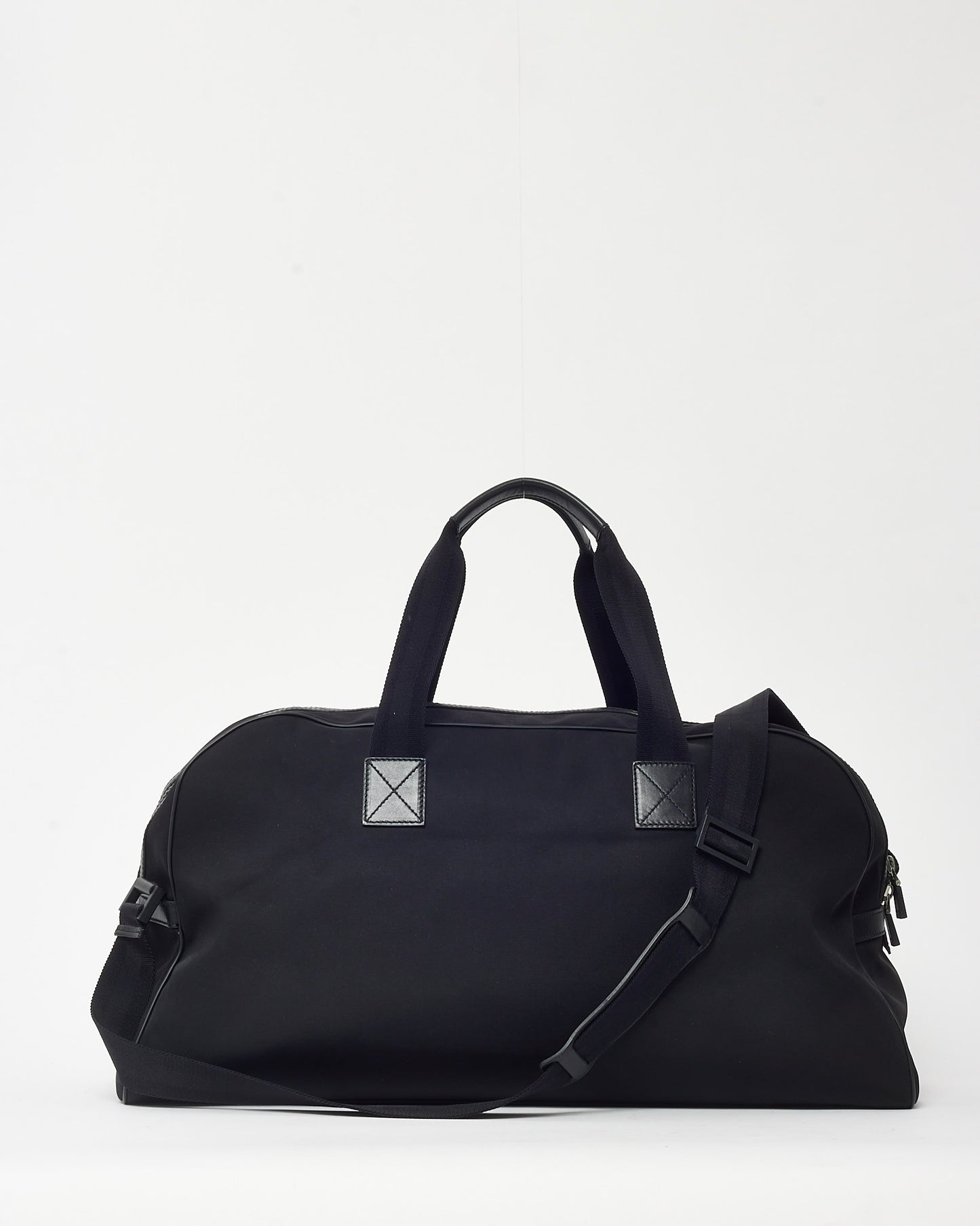 Gucci Black Techno Canvas Web Parana GG Logo Duffle Bag with Strap