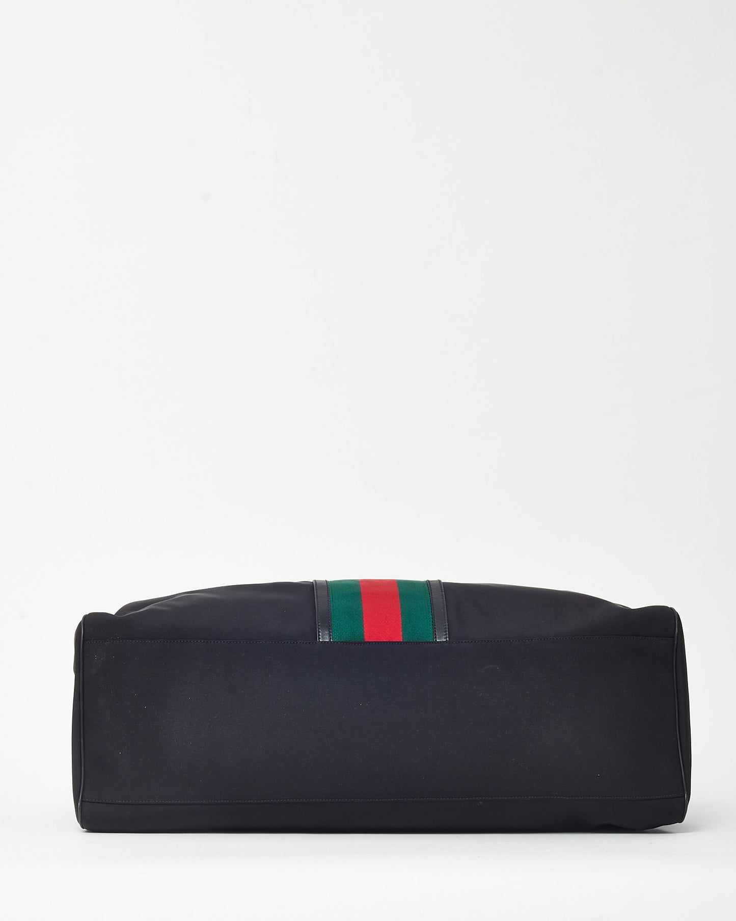 Gucci Black Techno Canvas Web Parana GG Logo Duffle Bag with Strap