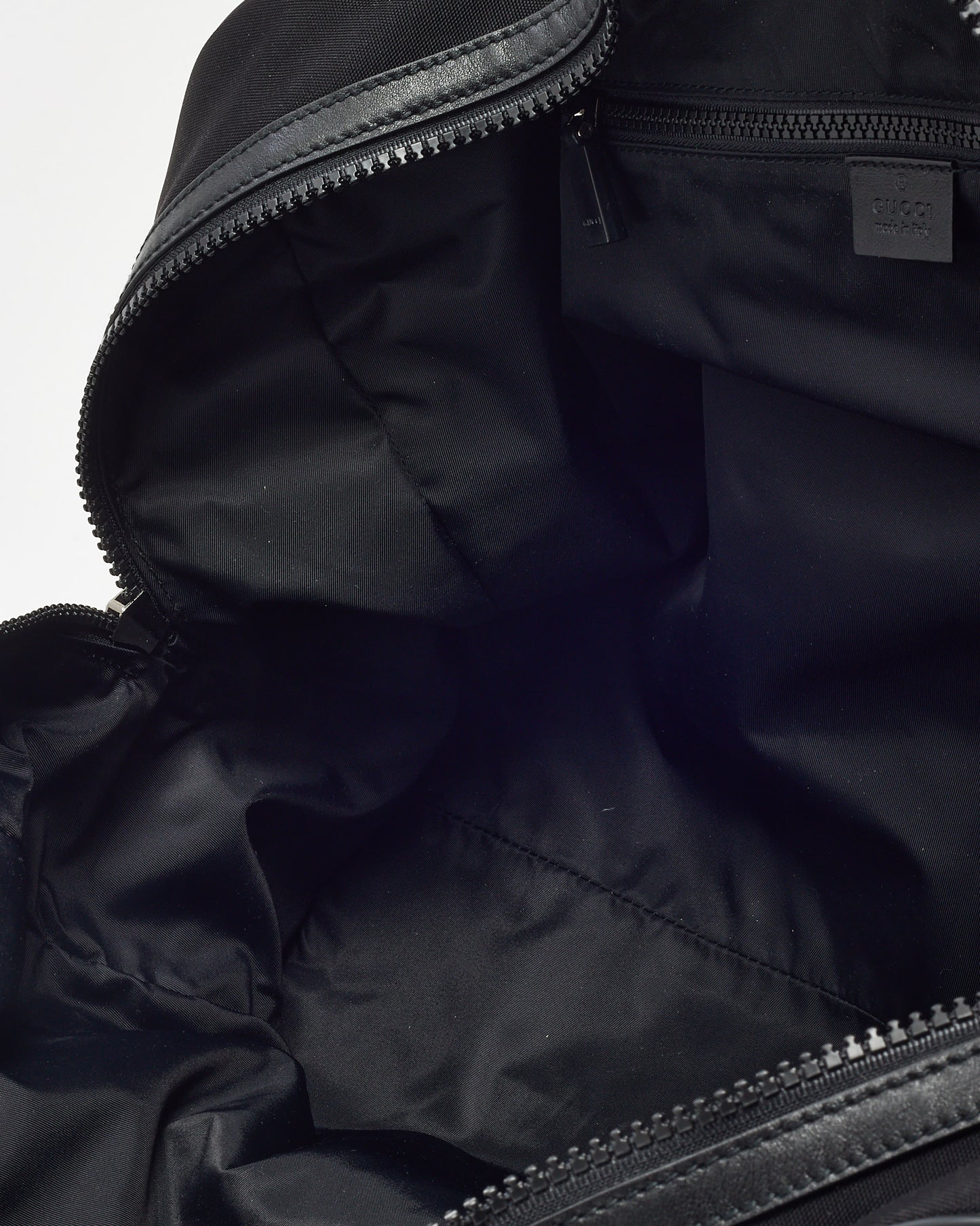 Gucci Black Techno Canvas Web Parana GG Logo Duffle Bag with Strap