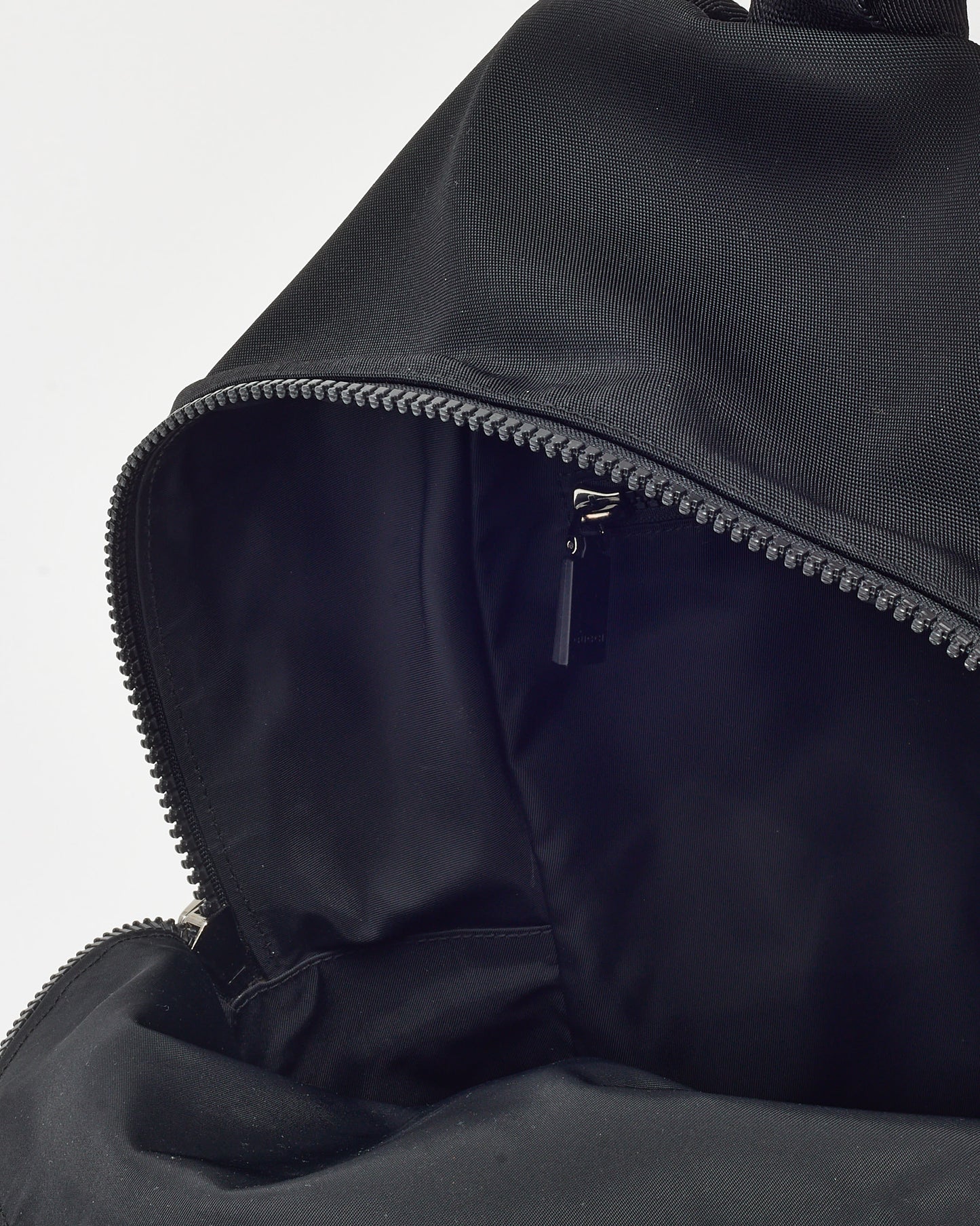 Gucci Black Techno Canvas Web Parana GG Logo Backpack