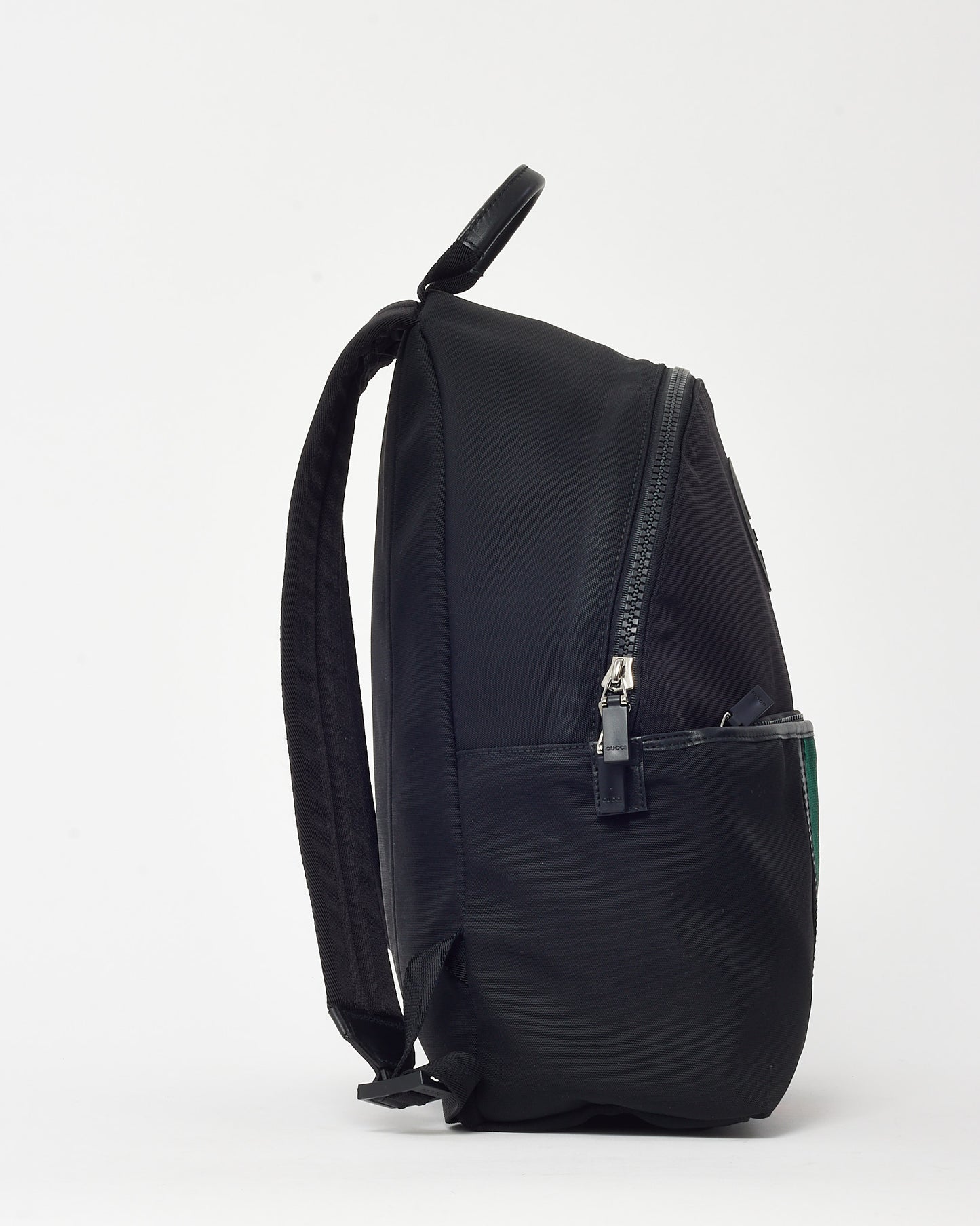 Gucci Black Techno Canvas Web Parana GG Logo Backpack