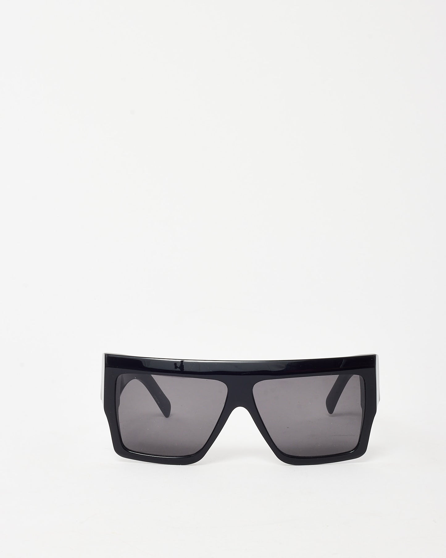 Celine Black Acetate CL400921 Oversized Flat Top Sunglasses