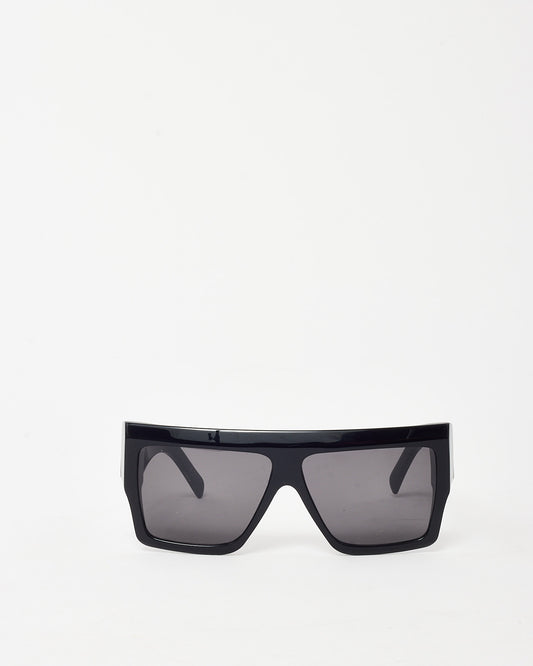 Celine Black Acetate CL400921 Oversized Flat Top Sunglasses