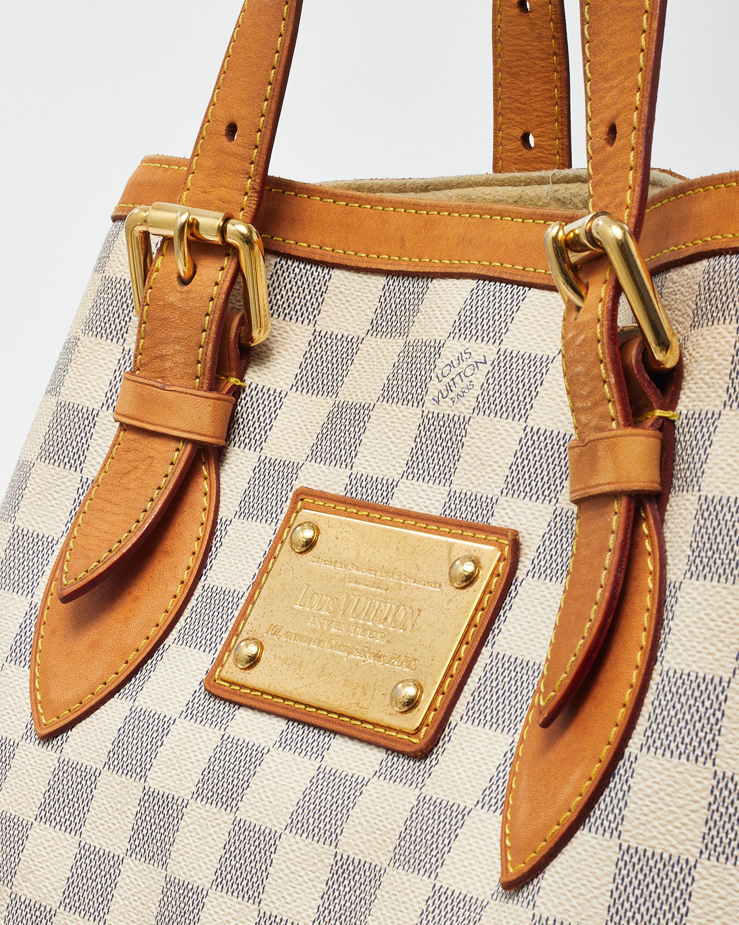 Louis Vuitton Damier Azur Canvas Hampstead MM Tote Bag