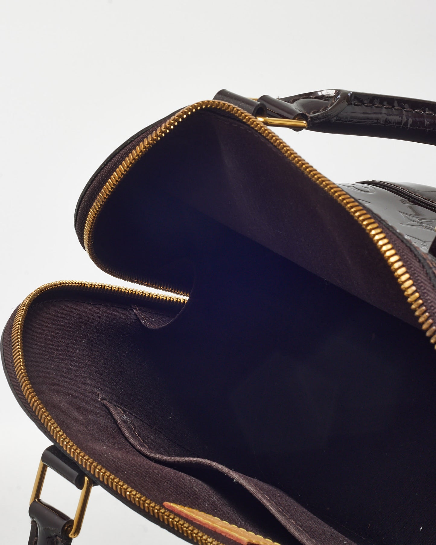 Louis Vuitton Purple Amarante Monogram Vernis Patent Leather Alma PM Bag