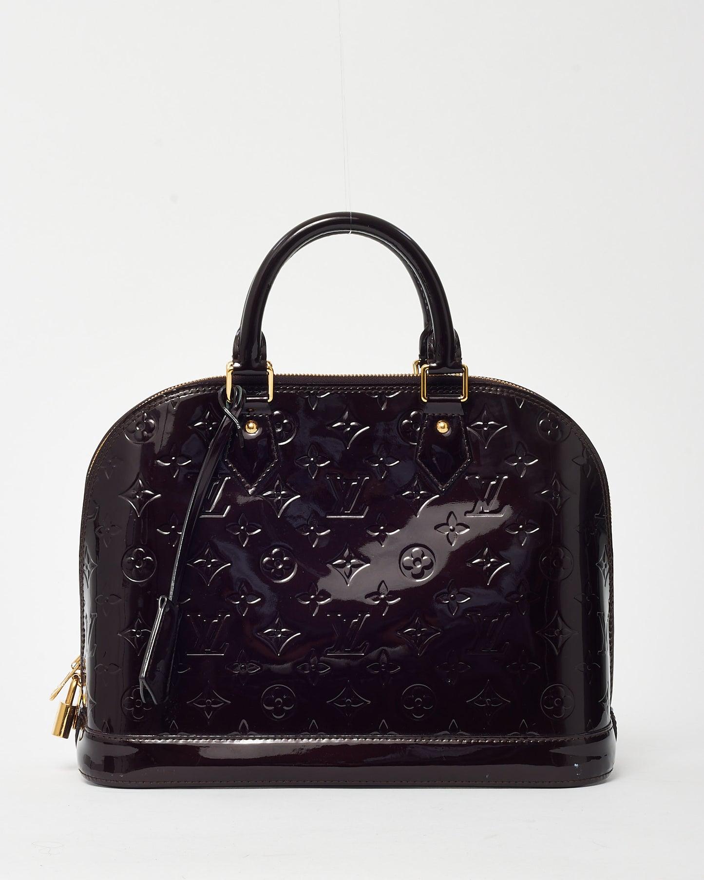 Louis Vuitton Purple Amarante Monogram Vernis Patent Leather Alma PM Bag