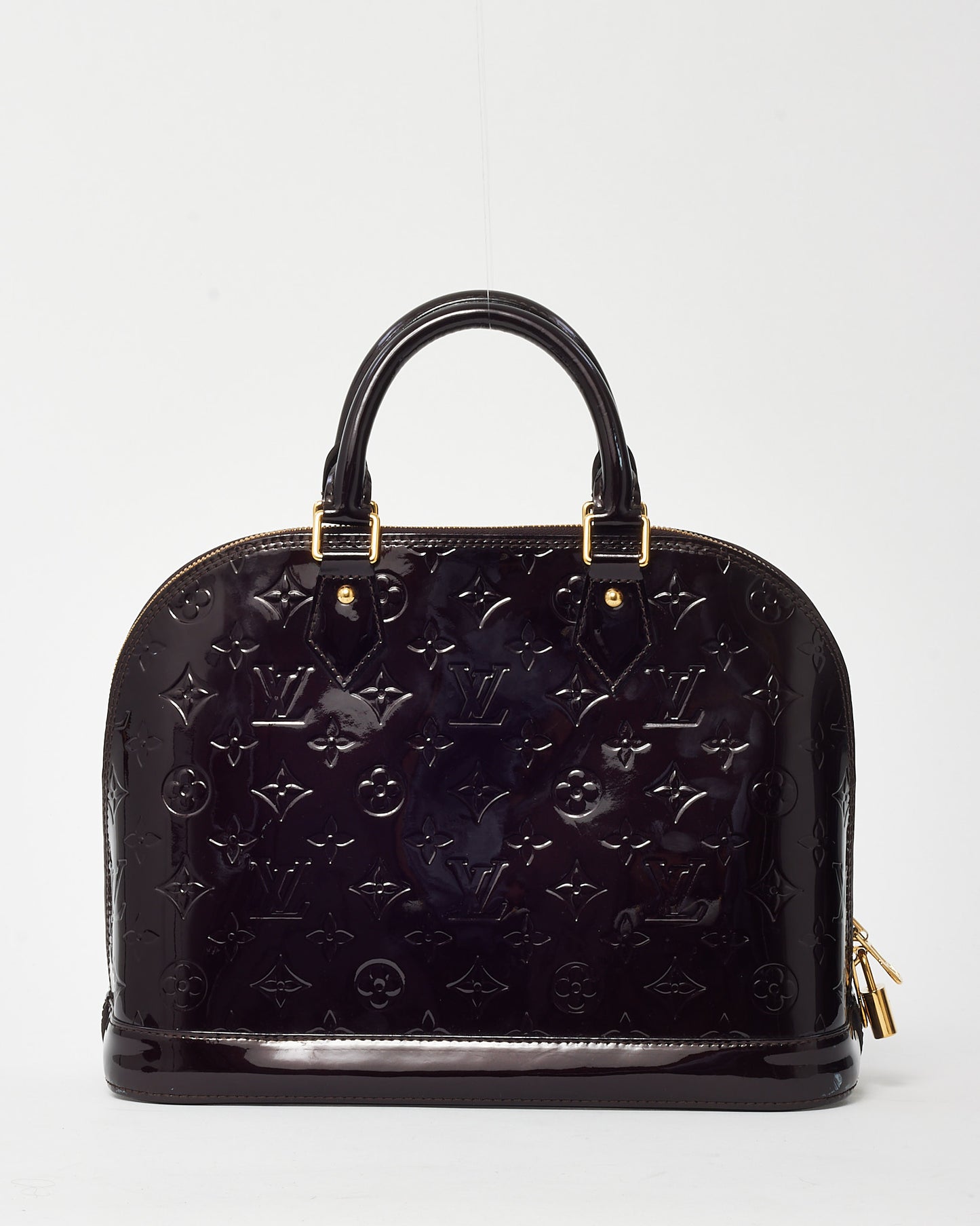 Louis Vuitton Purple Amarante Monogram Vernis Patent Leather Alma PM Bag