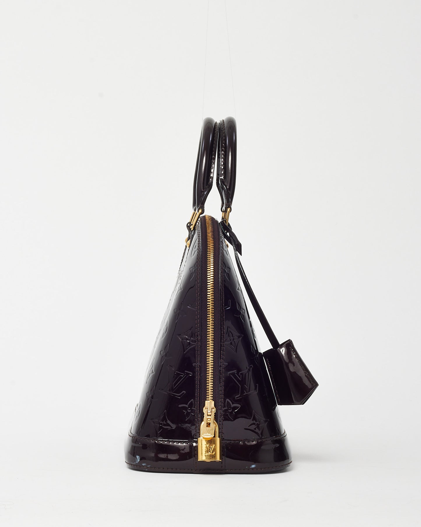 Louis Vuitton Purple Amarante Monogram Vernis Patent Leather Alma PM Bag