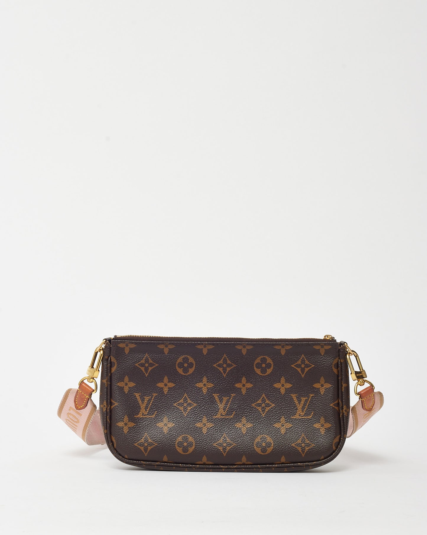Louis Vuitton Monogram Coated Canvas Pink Multi Pochette Accessoires Crossbody Bag