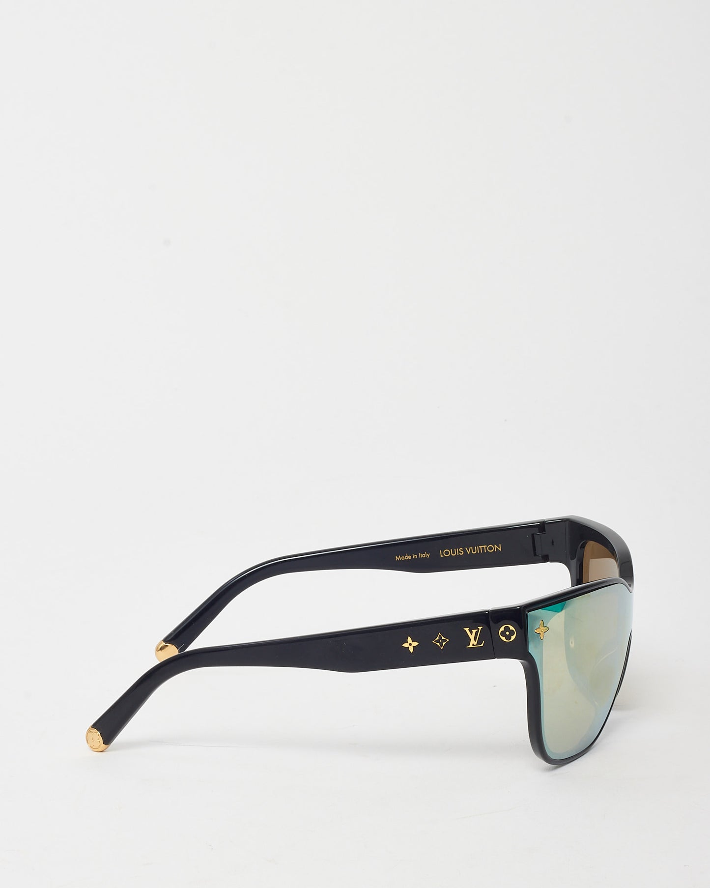 Louis Vuitton Black and Gold LV Shadow Z1843U Square Sunglasses