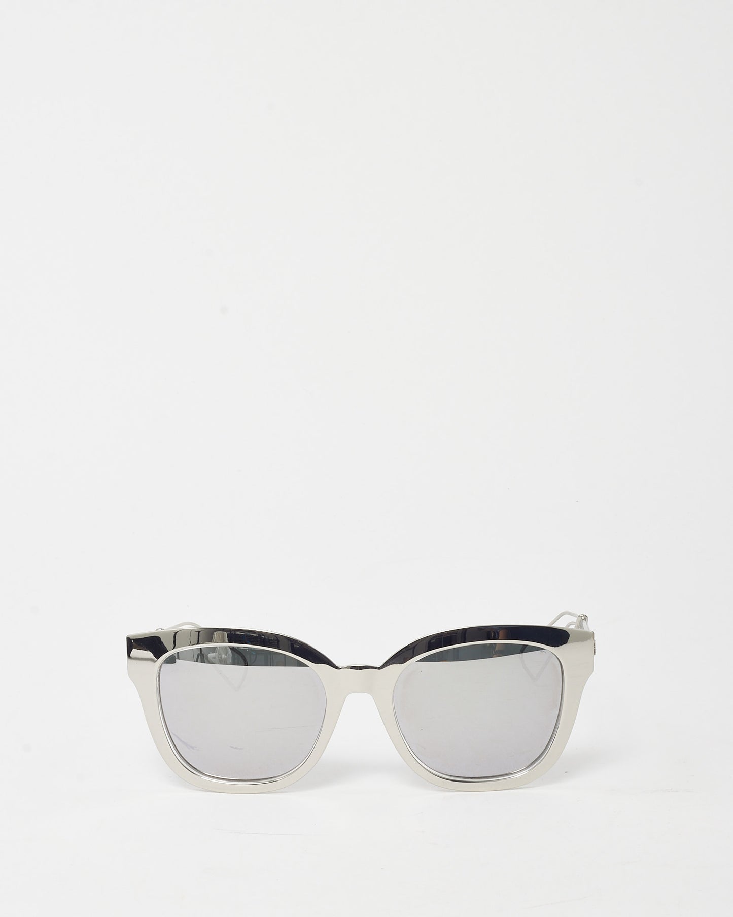 Dior Silver Diorama1 Mirror Cat Eye Sunglasses