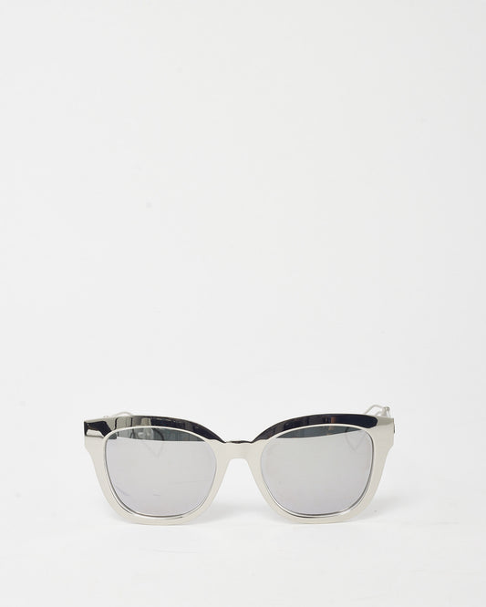Dior Silver Diorama1 Mirror Cat Eye Sunglasses