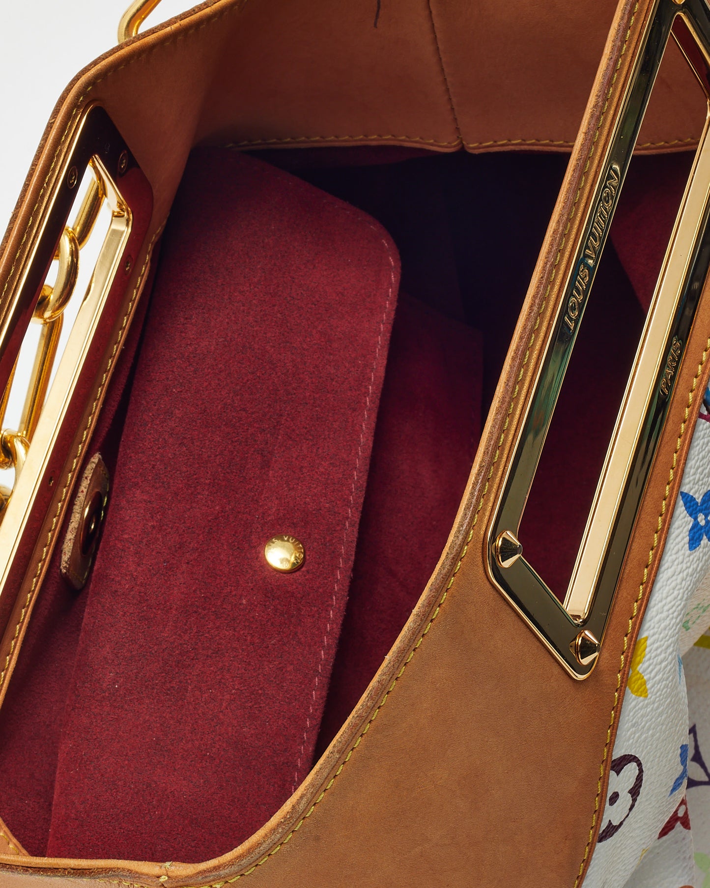 Louis Vuitton White & Multi Monogram Murakami Coated Canvas Judy MM Bag