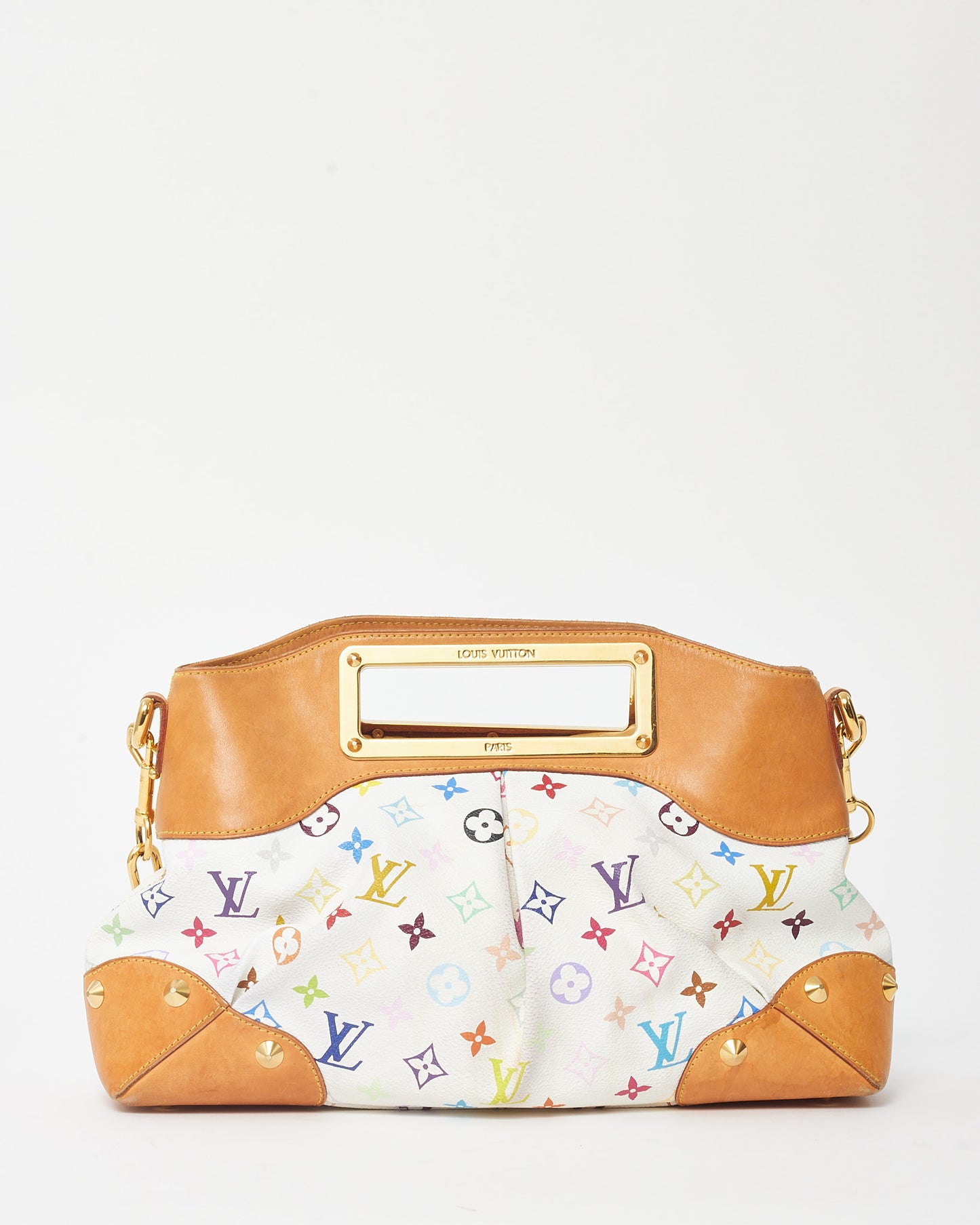 Louis Vuitton White & Multi Monogram Murakami Coated Canvas Judy MM Bag