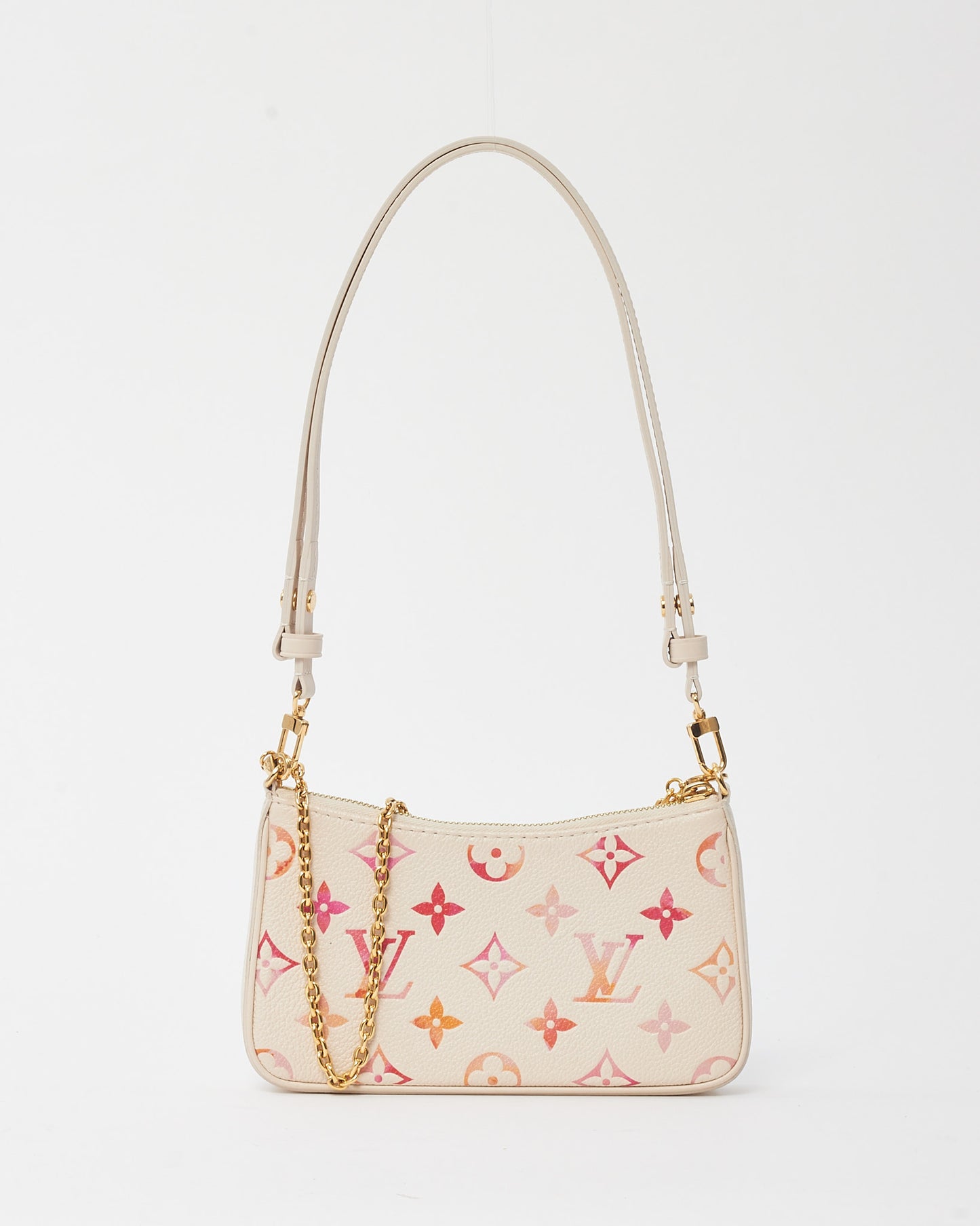 Louis Vuitton Pink Sunrise Aquarelle Monogram Empreinte Leather Easy Pouch On Strap Bag