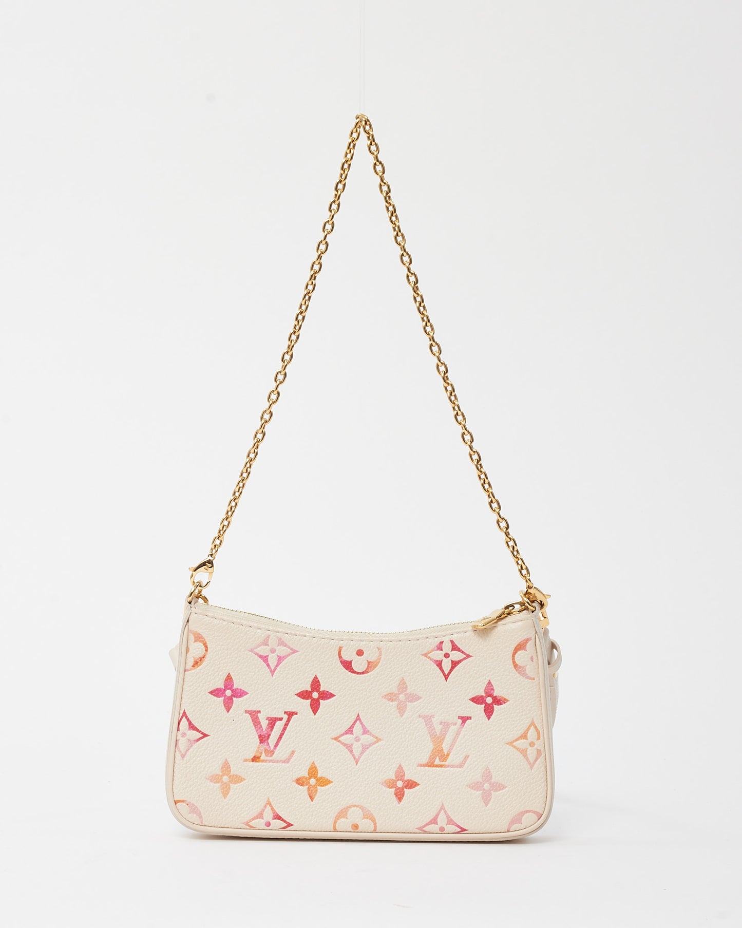 Louis Vuitton Pink Sunrise Aquarelle Monogram Empreinte Leather Easy Pouch On Strap Bag