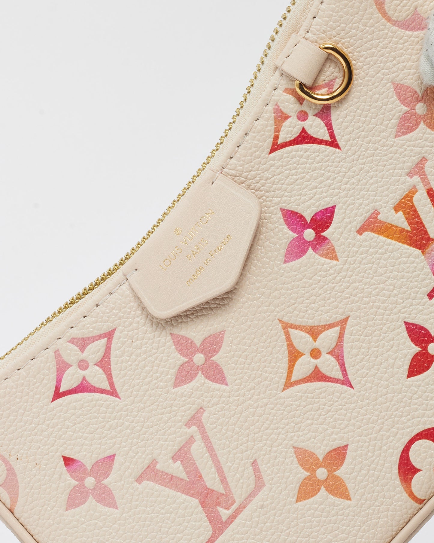 Louis Vuitton Pink Sunrise Aquarelle Monogram Empreinte Leather Easy Pouch On Strap Bag