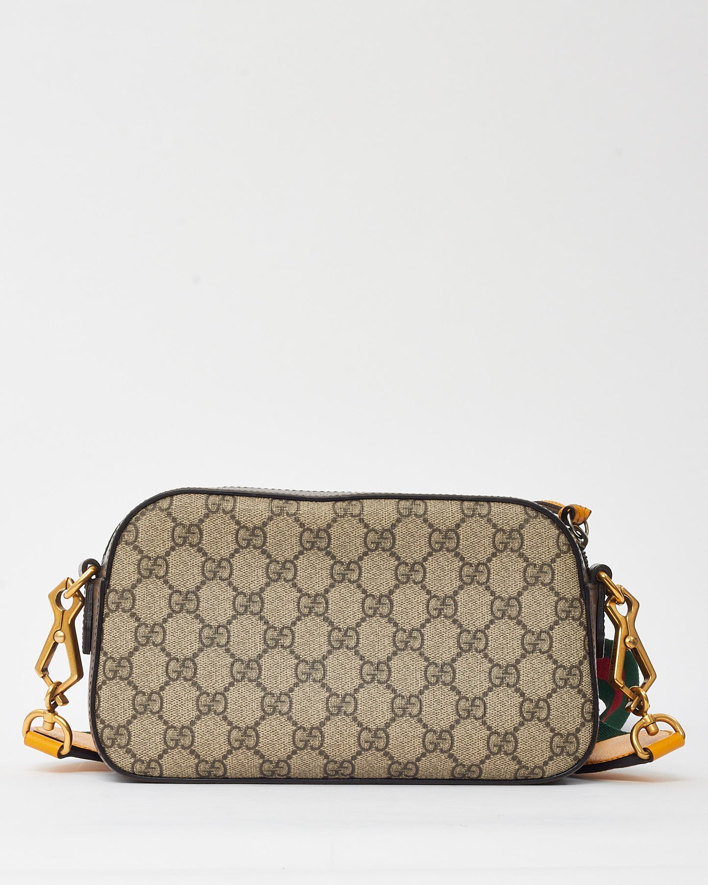 Gucci Beige and Brown GG Supreme Monogram Canvas Neo Vintage Web Camera Bag