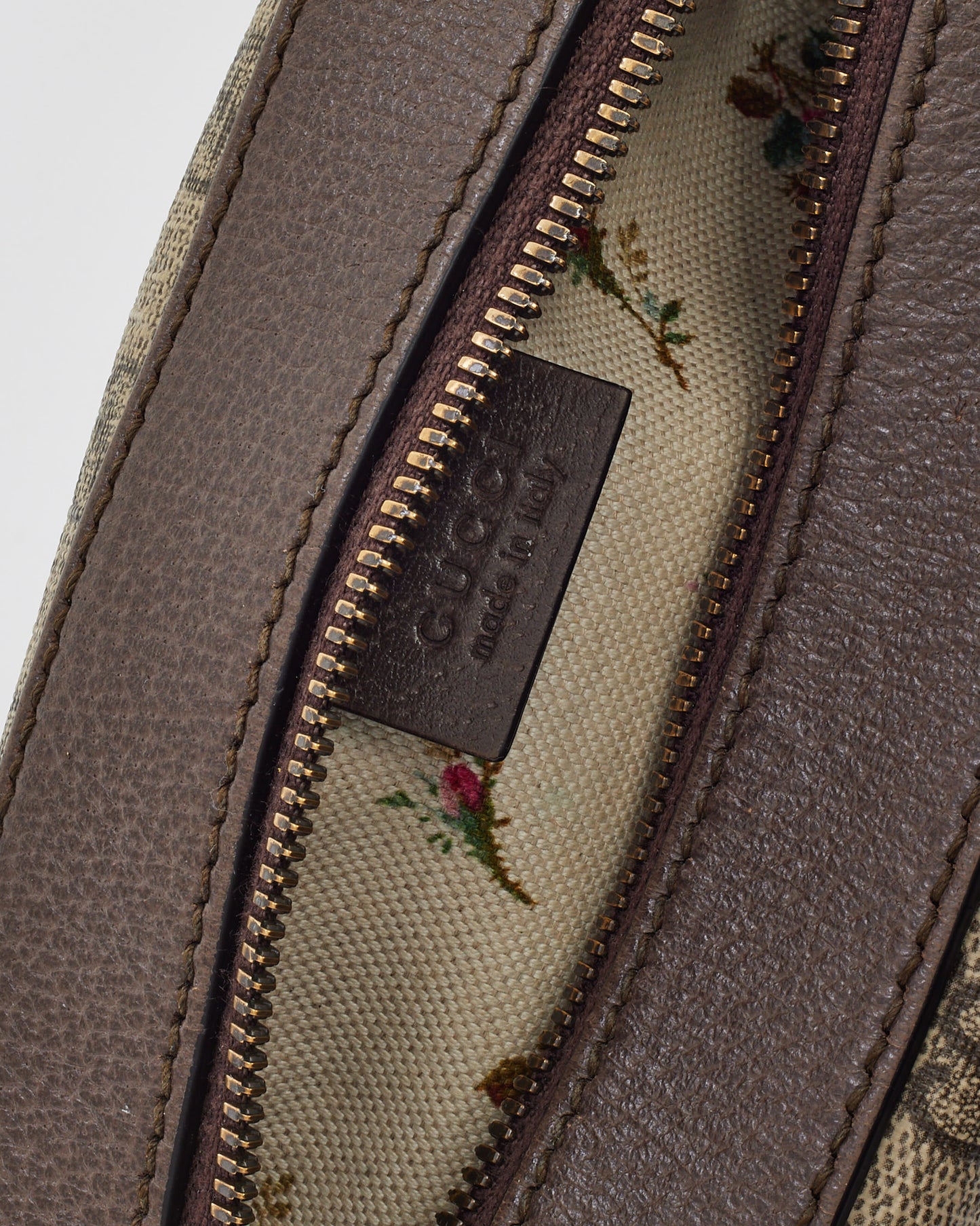 Gucci Beige and Brown GG Supreme Monogram Canvas Neo Vintage Web Camera Bag