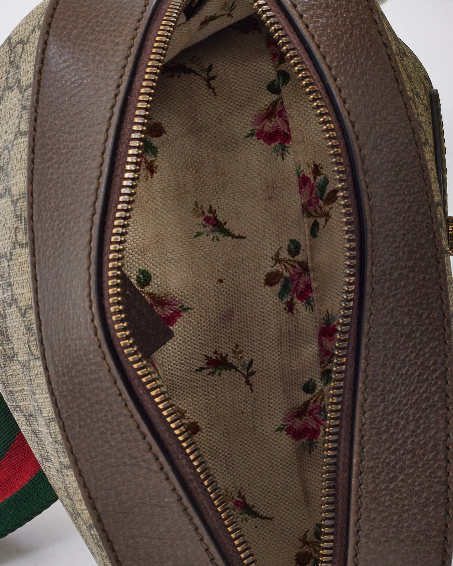 Gucci Beige and Brown GG Supreme Monogram Canvas Neo Vintage Web Camera Bag