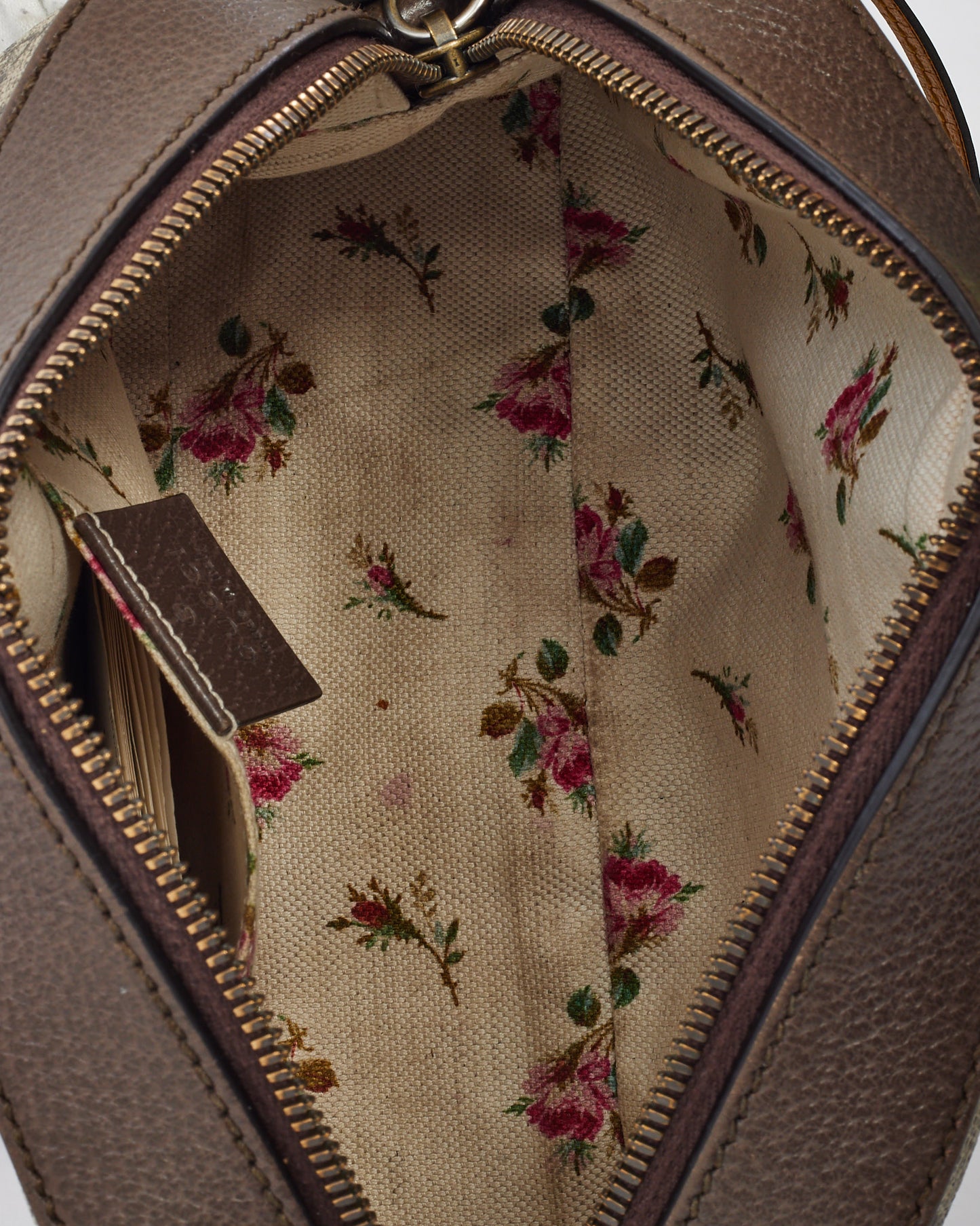 Gucci Beige and Brown GG Supreme Monogram Canvas Neo Vintage Web Camera Bag