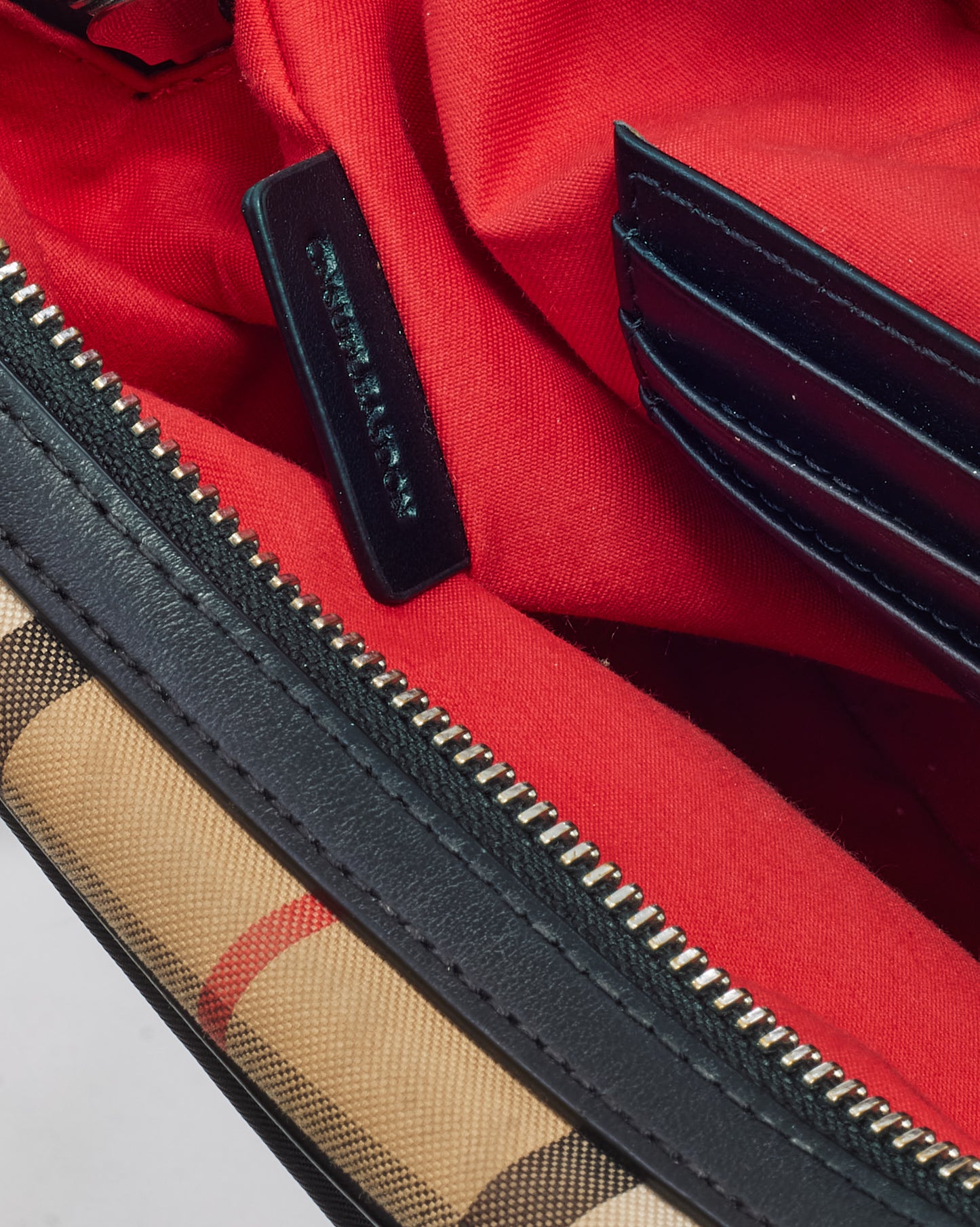 Burberry Beige Vintage Check Coated Canvas Paddy Small Crossbody Bag